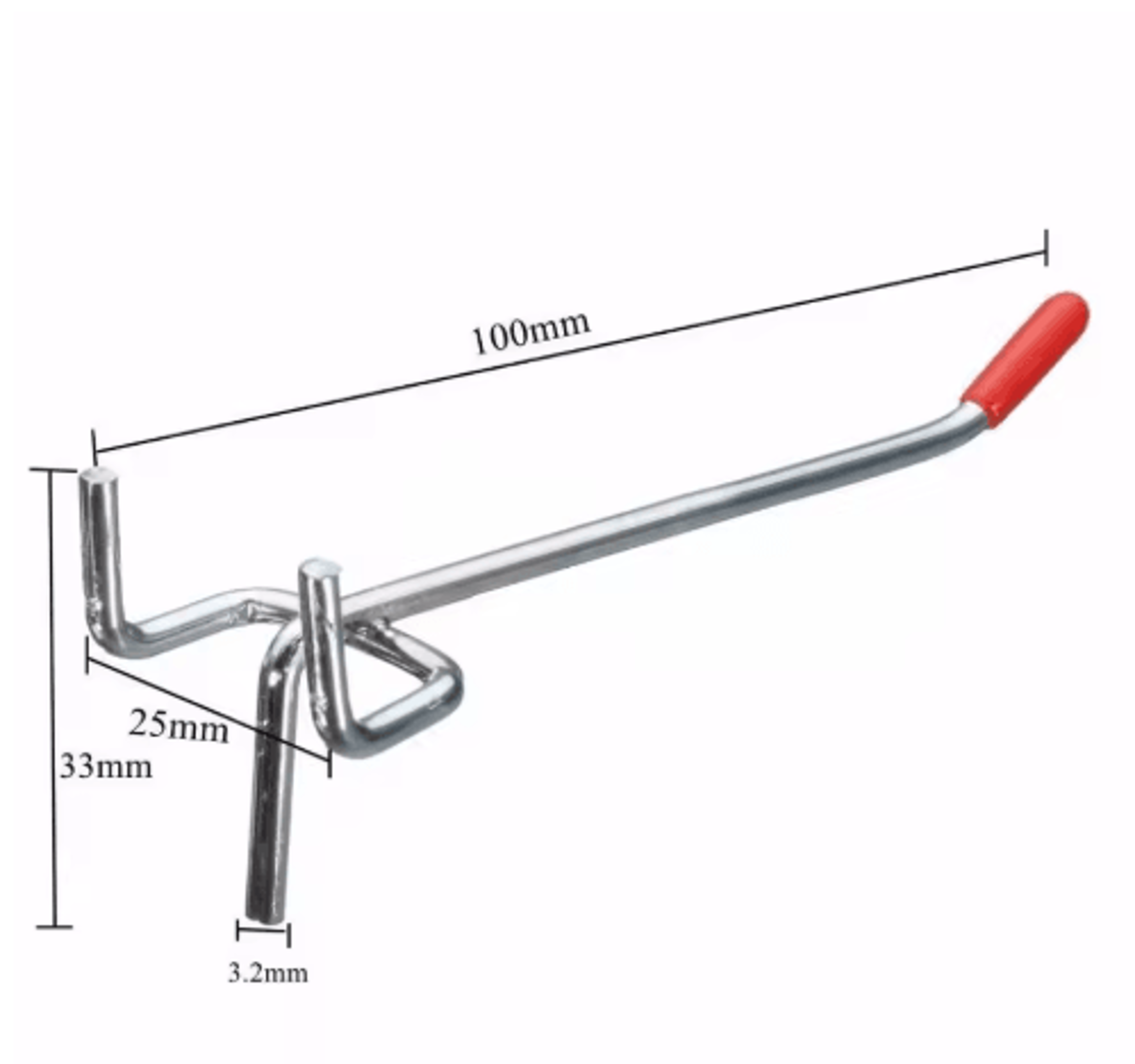 RubberCovered Pegboard Hook For Tool Storage 6