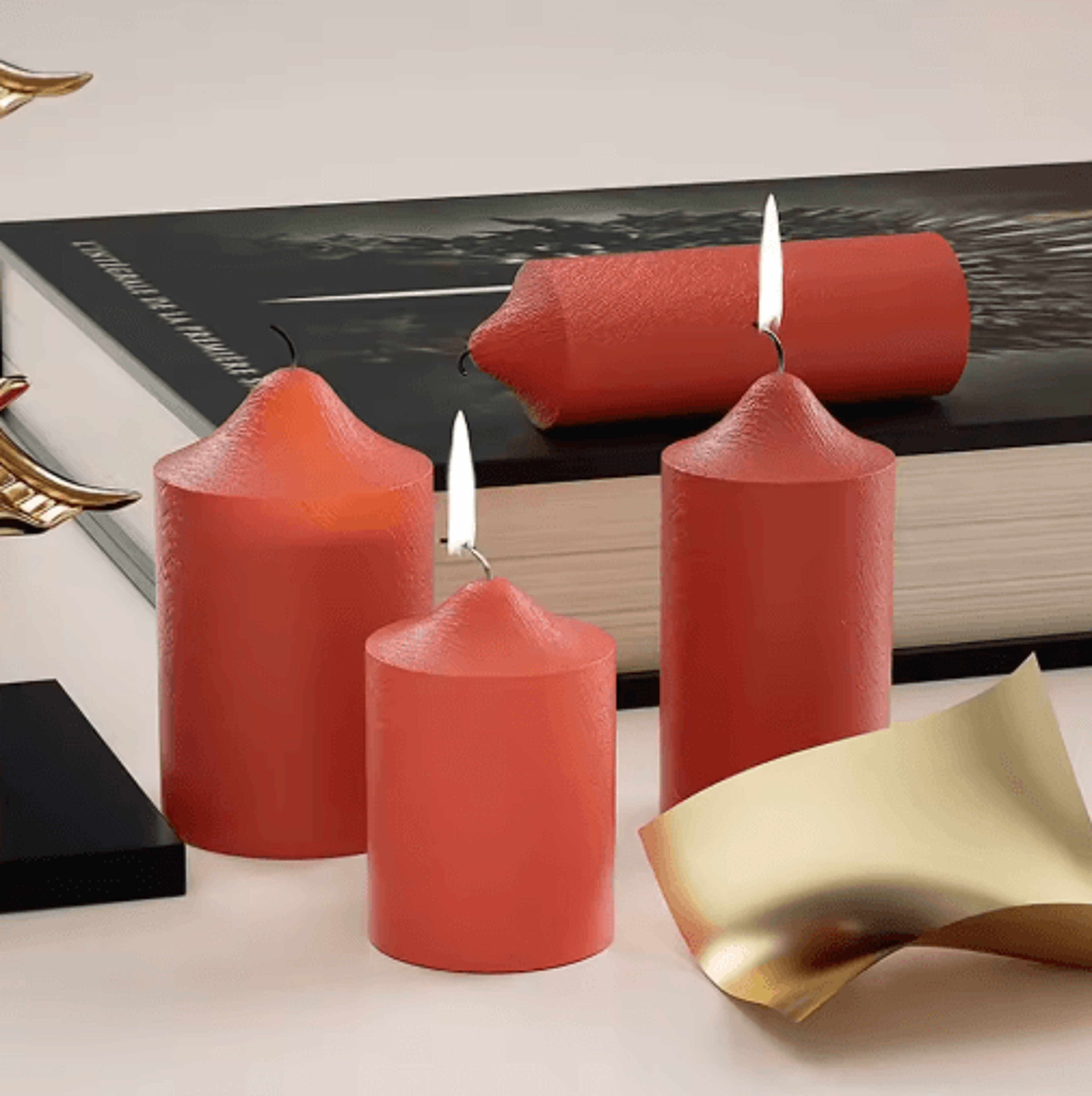 3D Cylinder Candle Silicone Mold For DIY Crafts 8