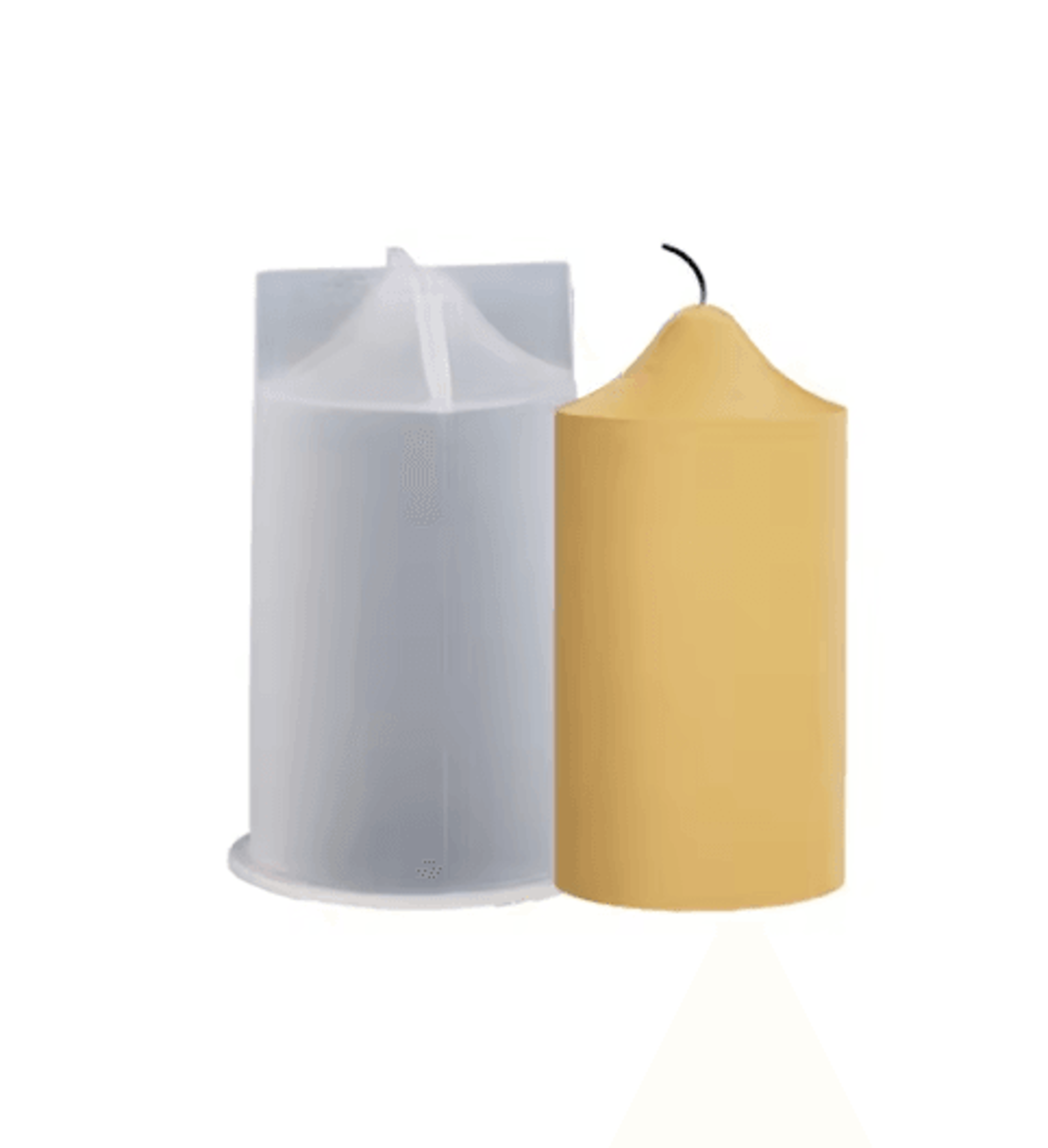 3D Cylinder Candle Silicone Mold For DIY Crafts 2