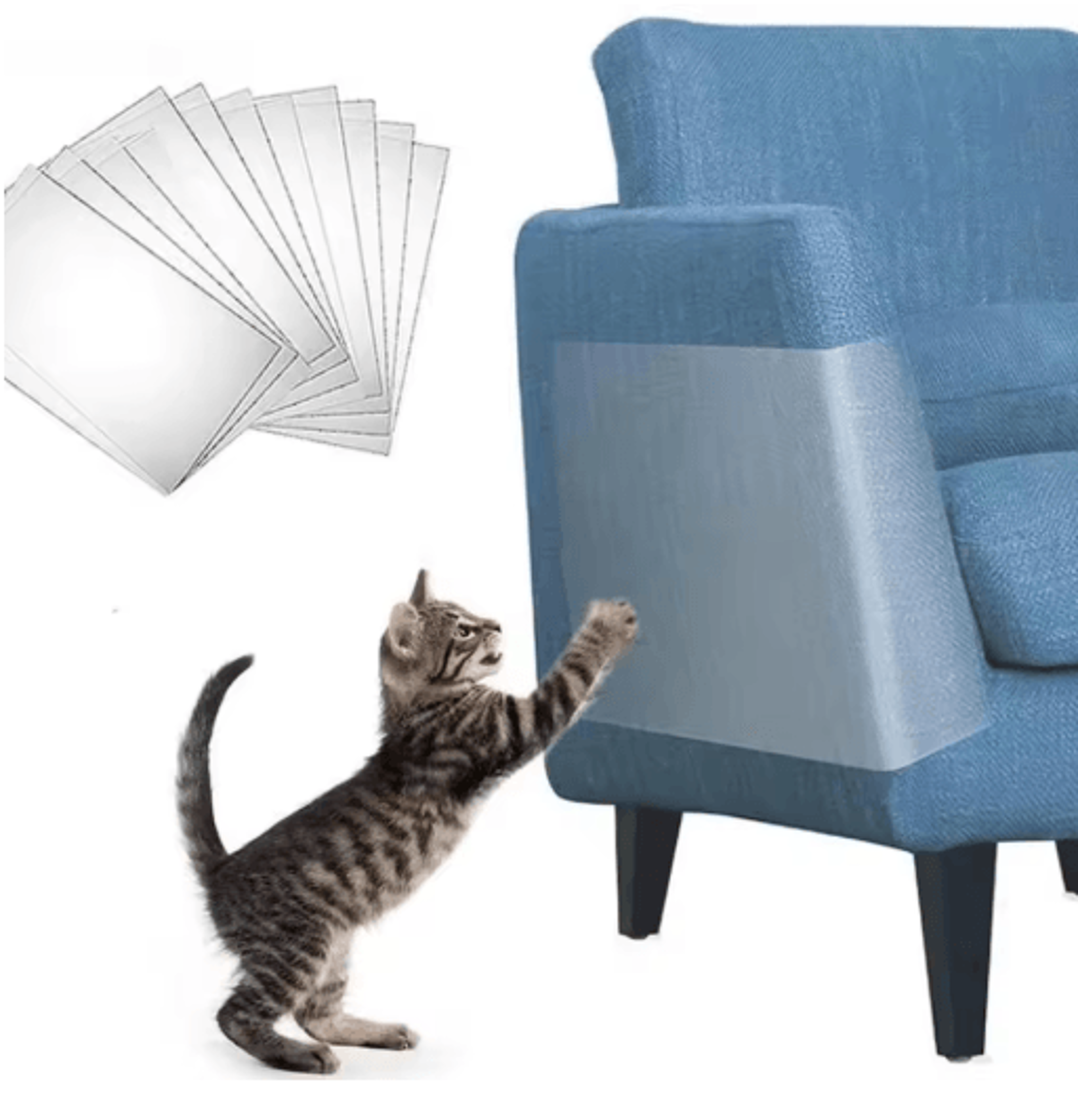 Transparent SelfAdhesive Cat Scratch Furniture Protector 0
