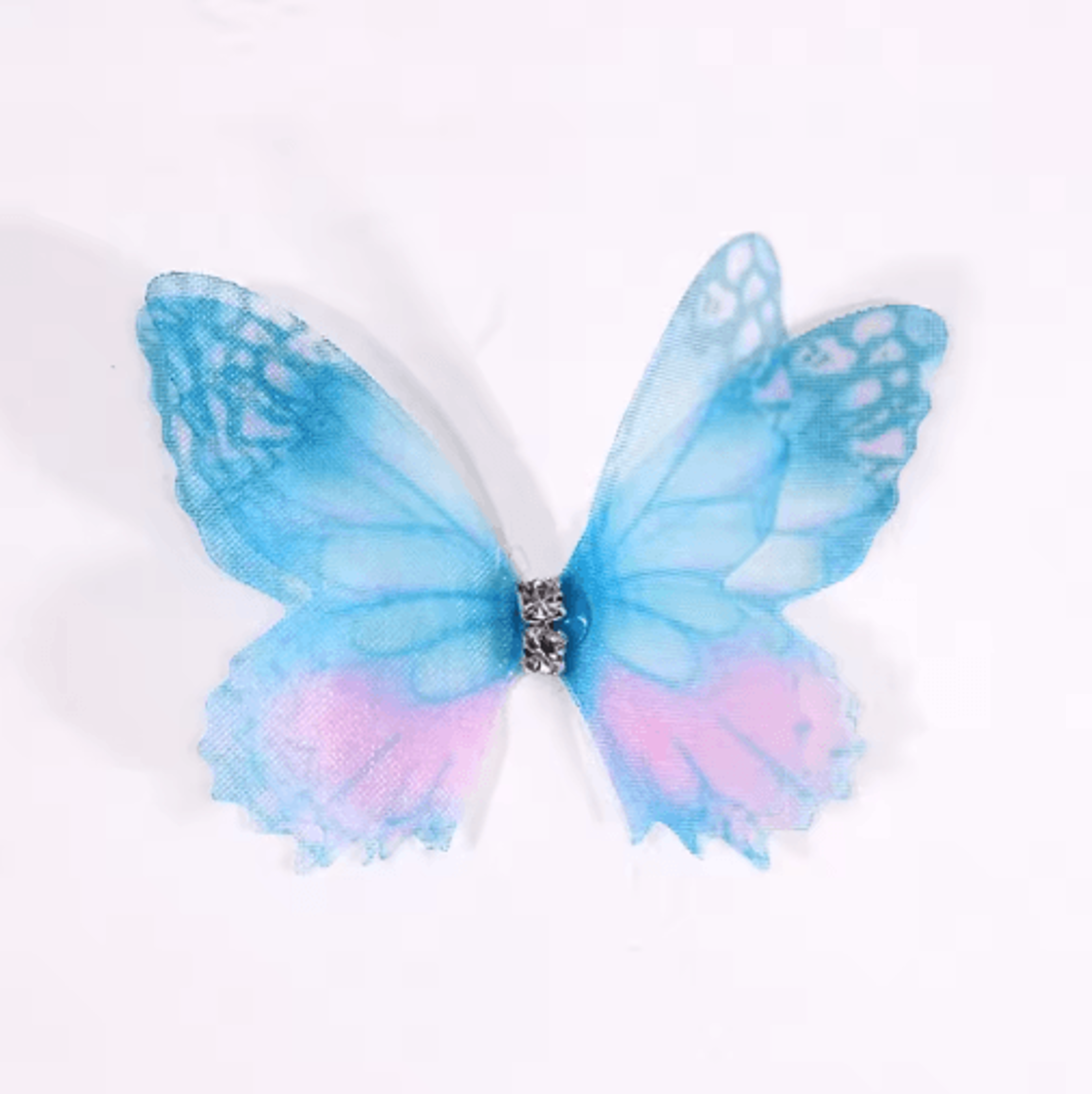 50Piece 3D Gradient Organza Butterfly Appliques 2