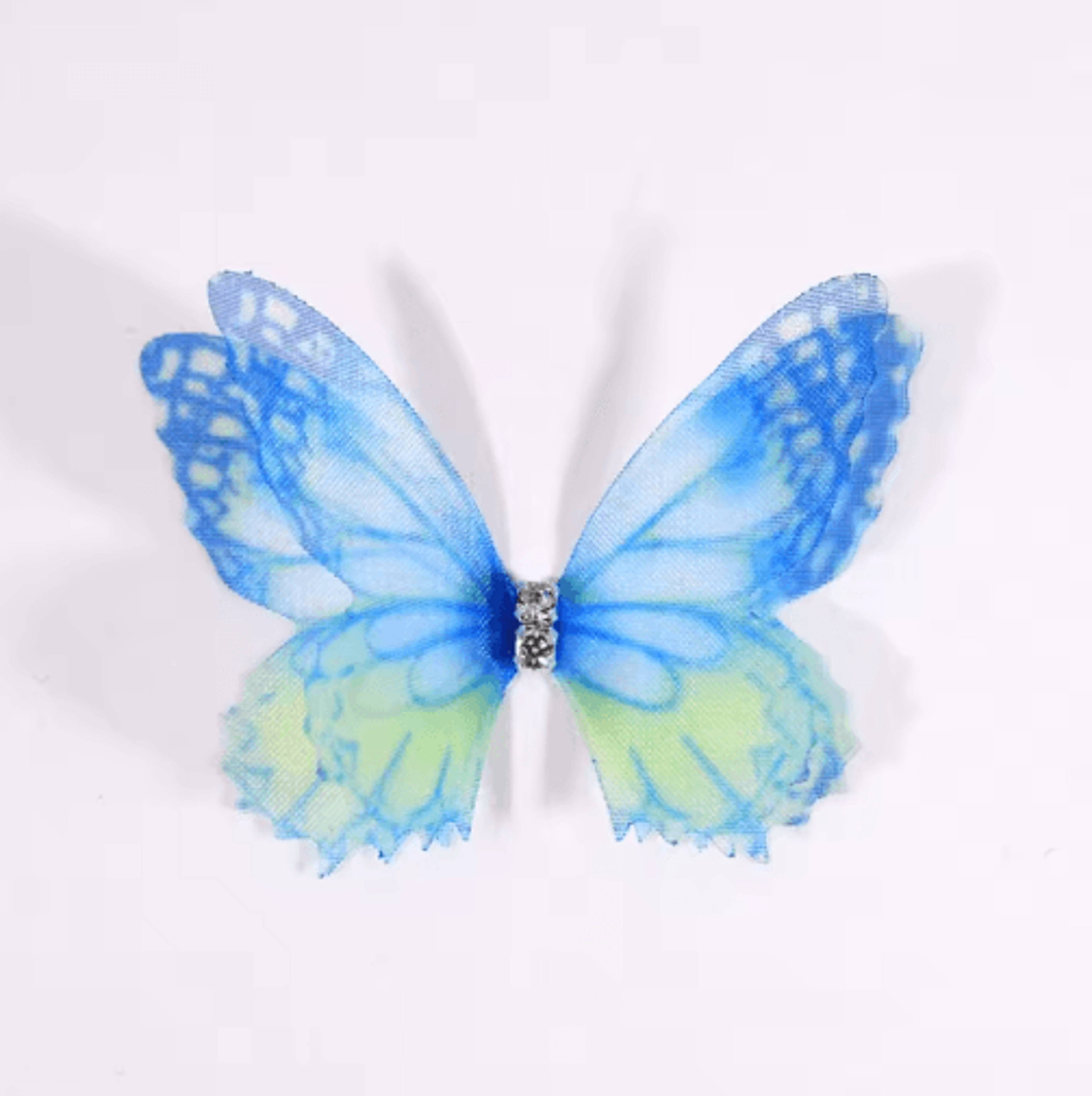 50Piece 3D Gradient Organza Butterfly Appliques 8