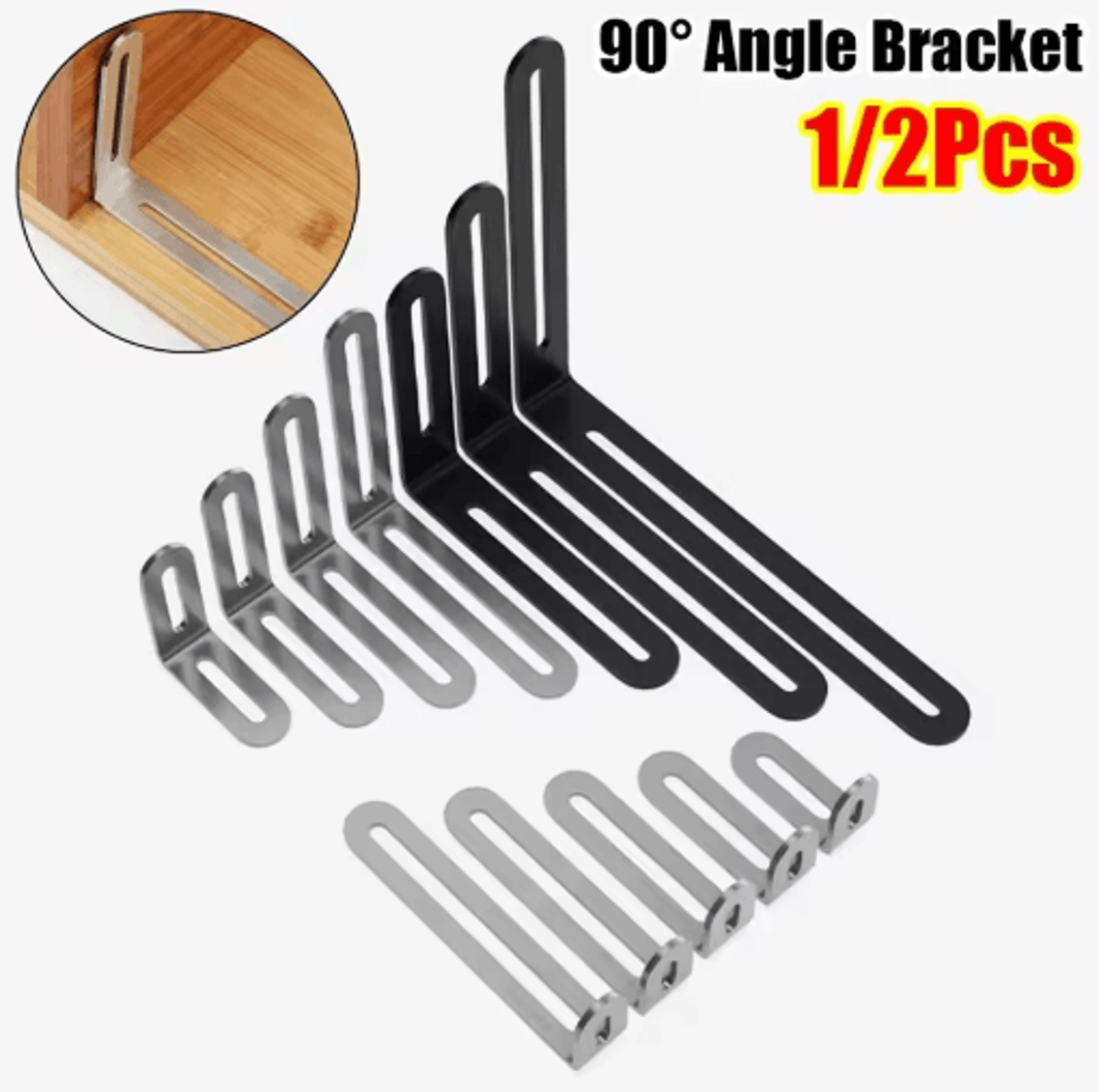 Stainless Steel 90 LShaped Corner Brackets 0