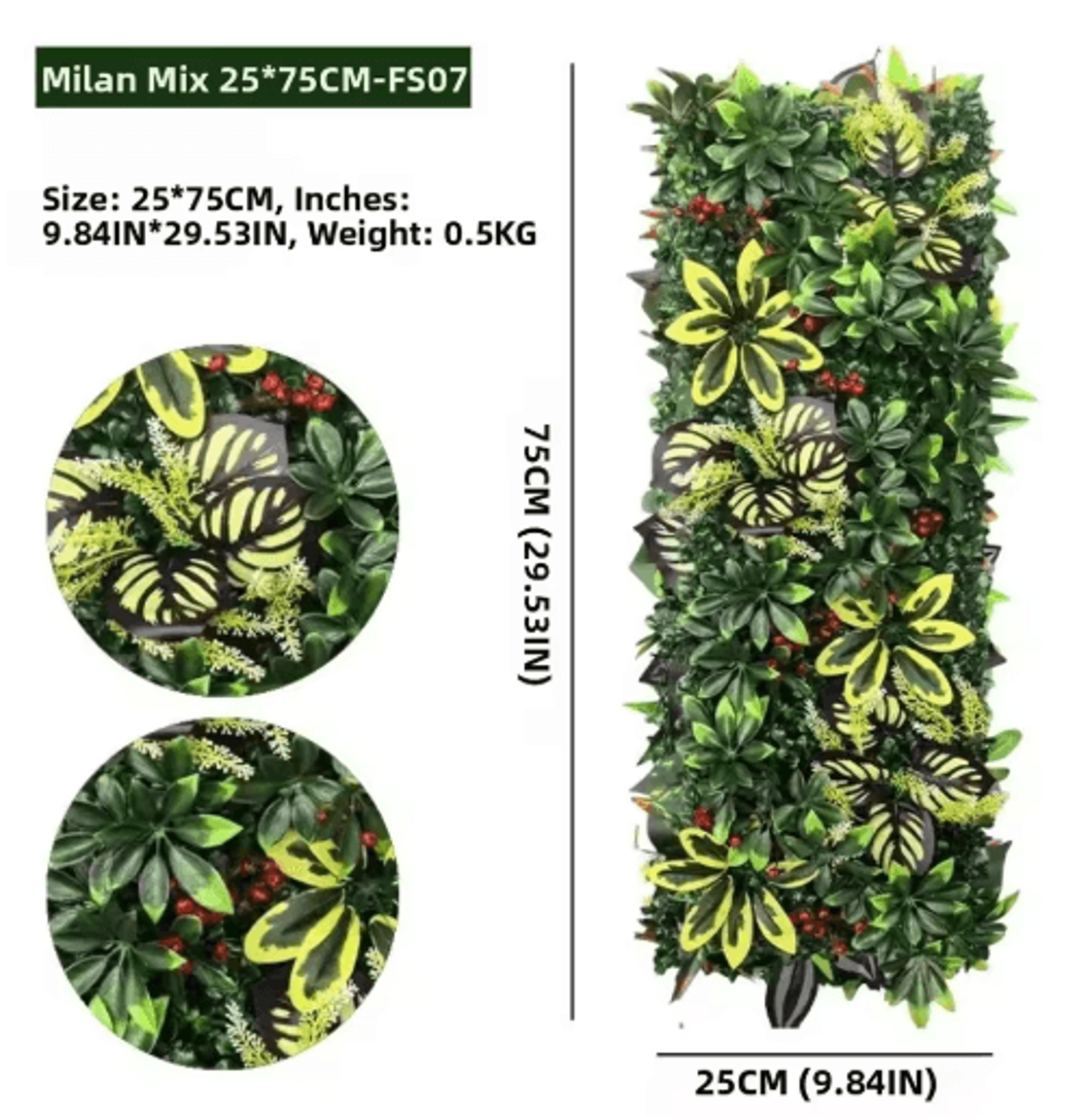 Realistic Artificial Ivy  Grass Wall Greenery Panel 9