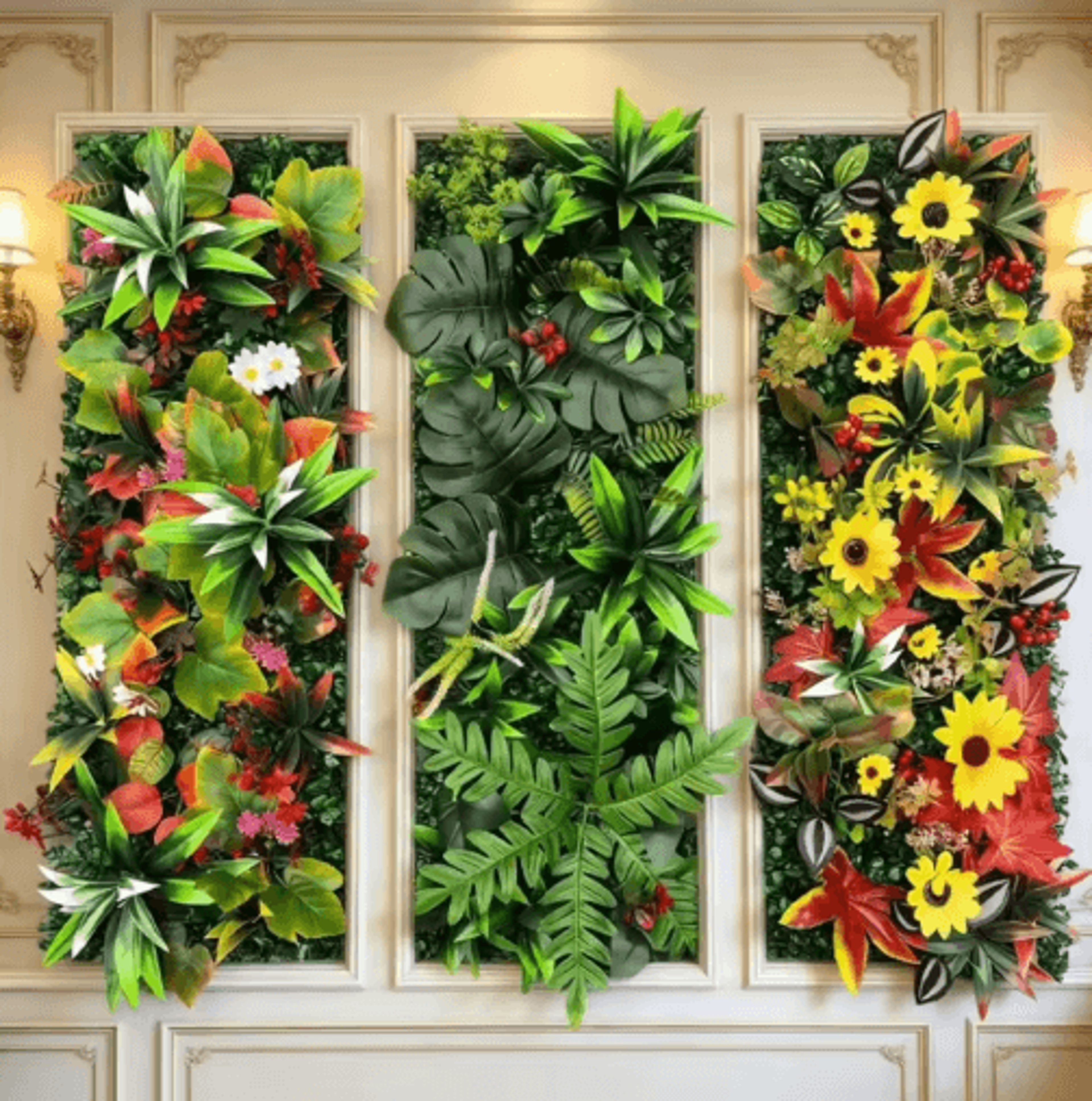 Realistic Artificial Ivy  Grass Wall Greenery Panel 12
