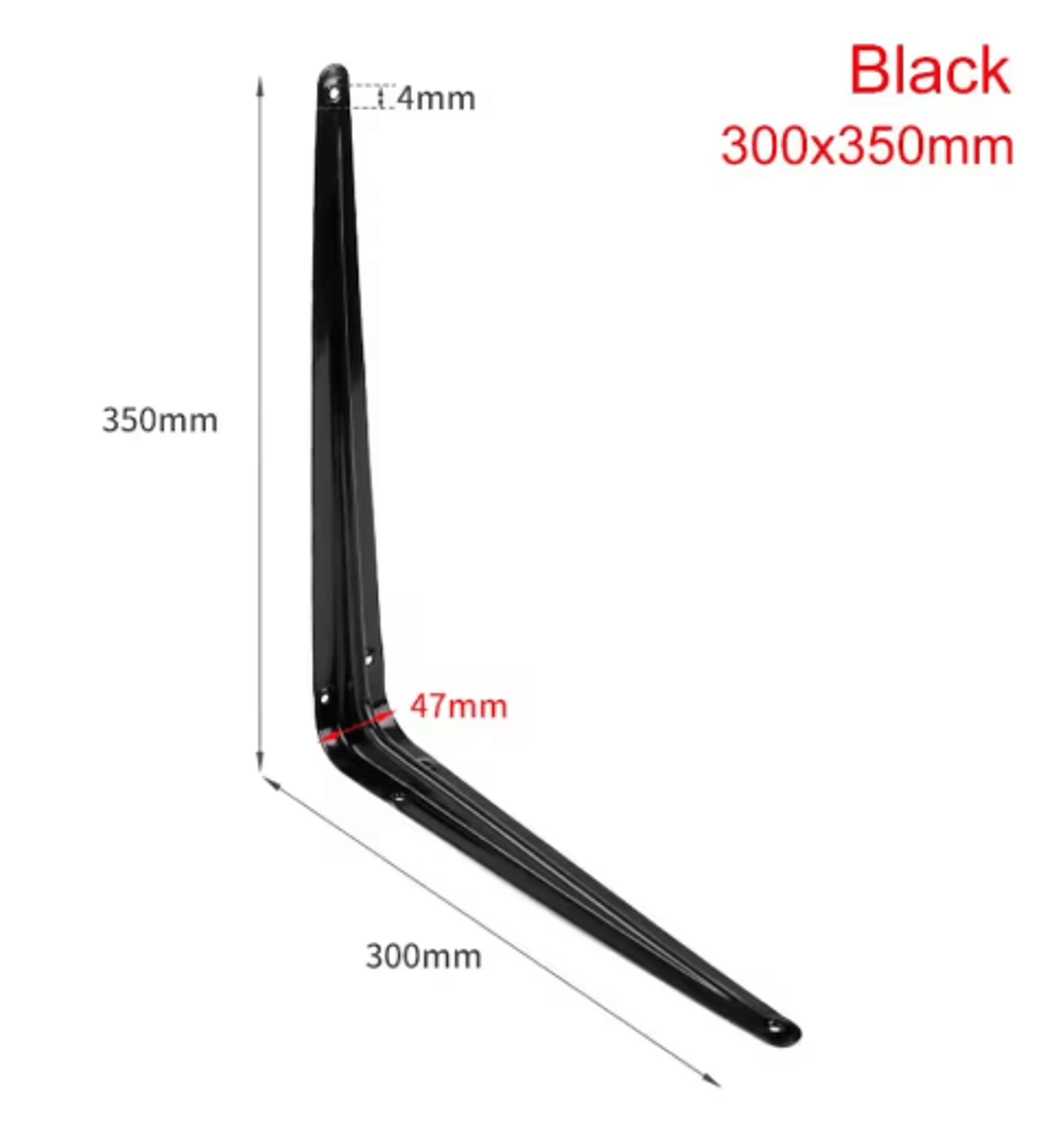 414 Inch LShaped Metal Shelf Support Bracket 2