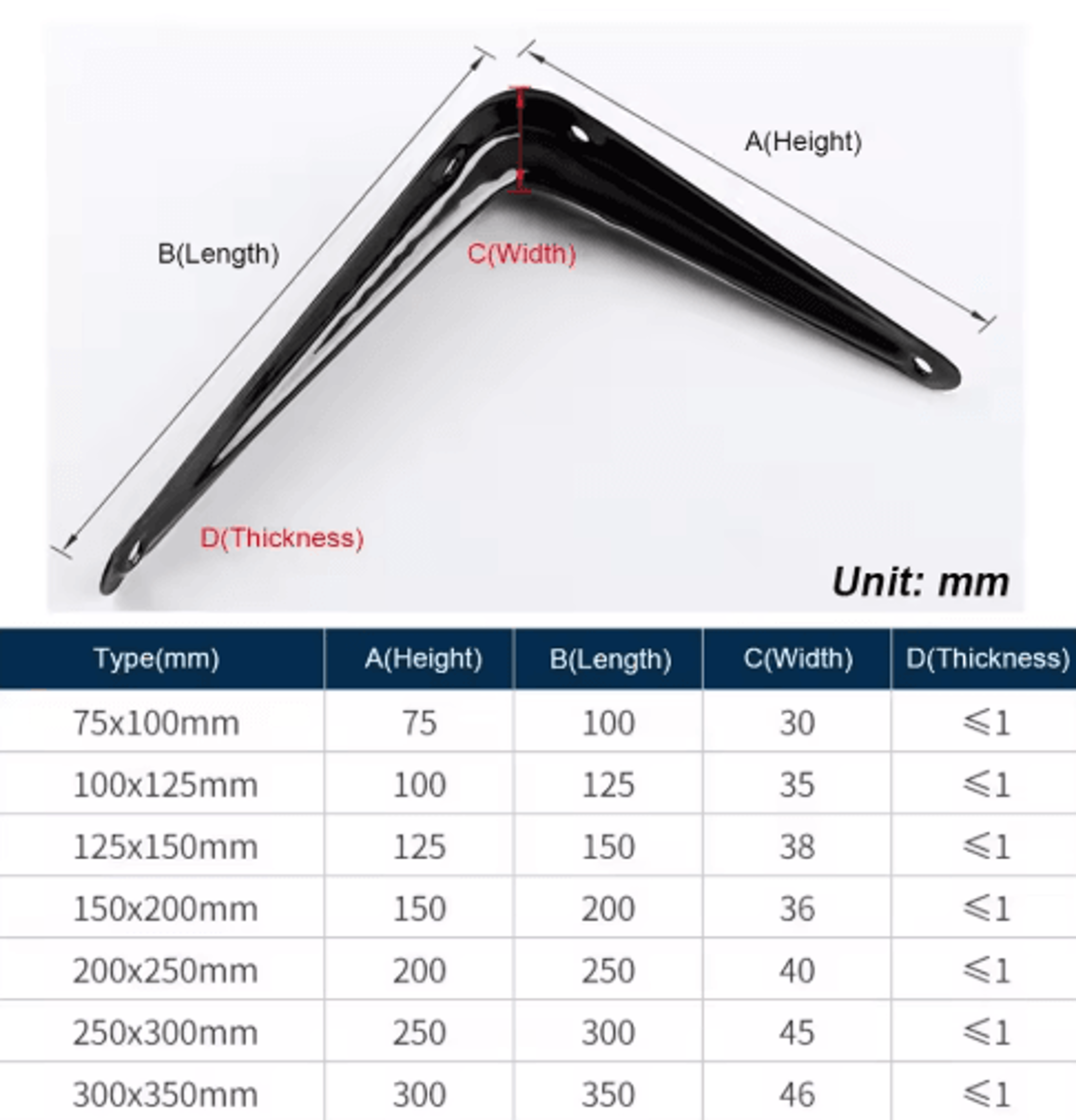 414 Inch LShaped Metal Shelf Support Bracket 15