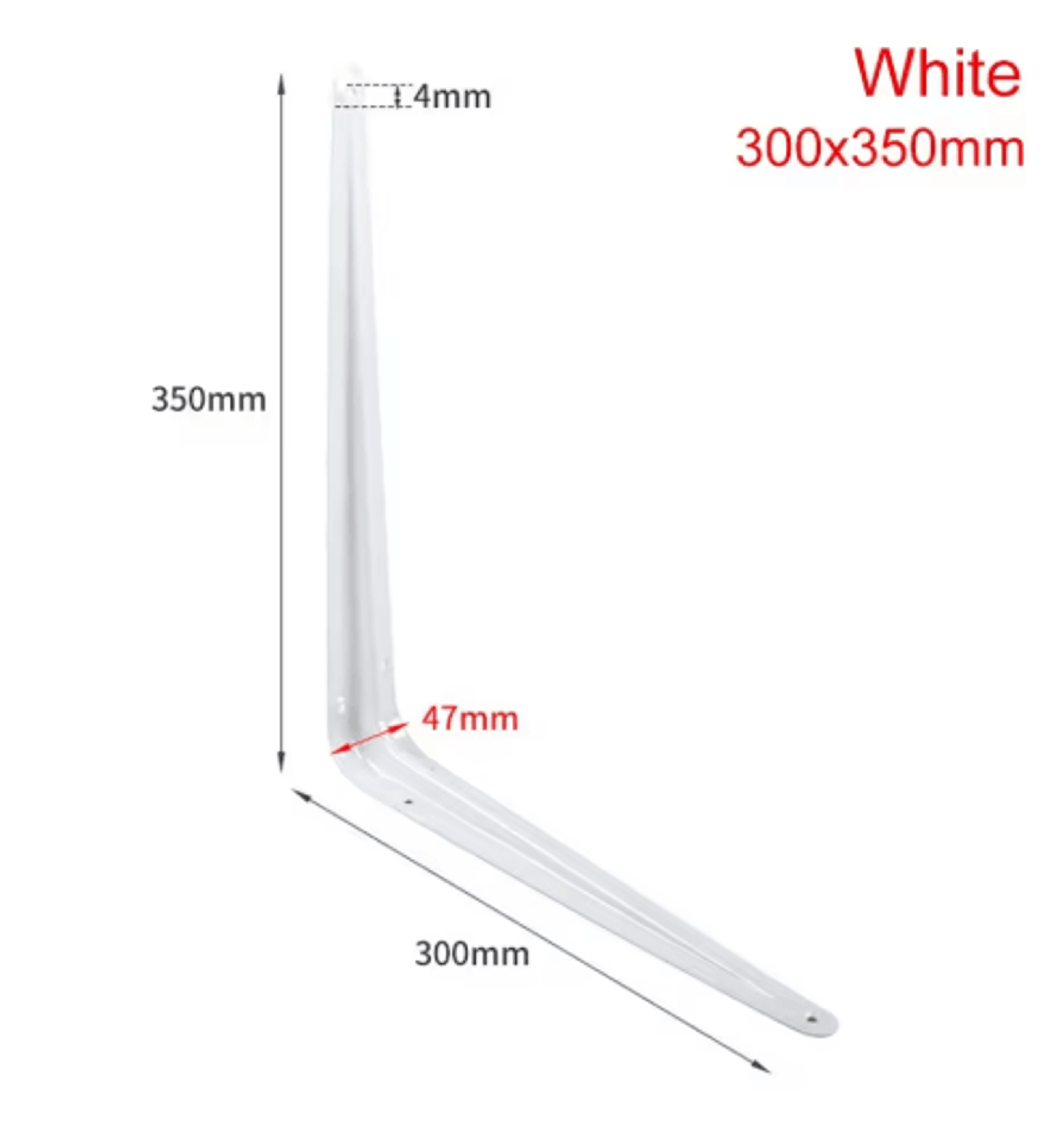 414 Inch LShaped Metal Shelf Support Bracket 12