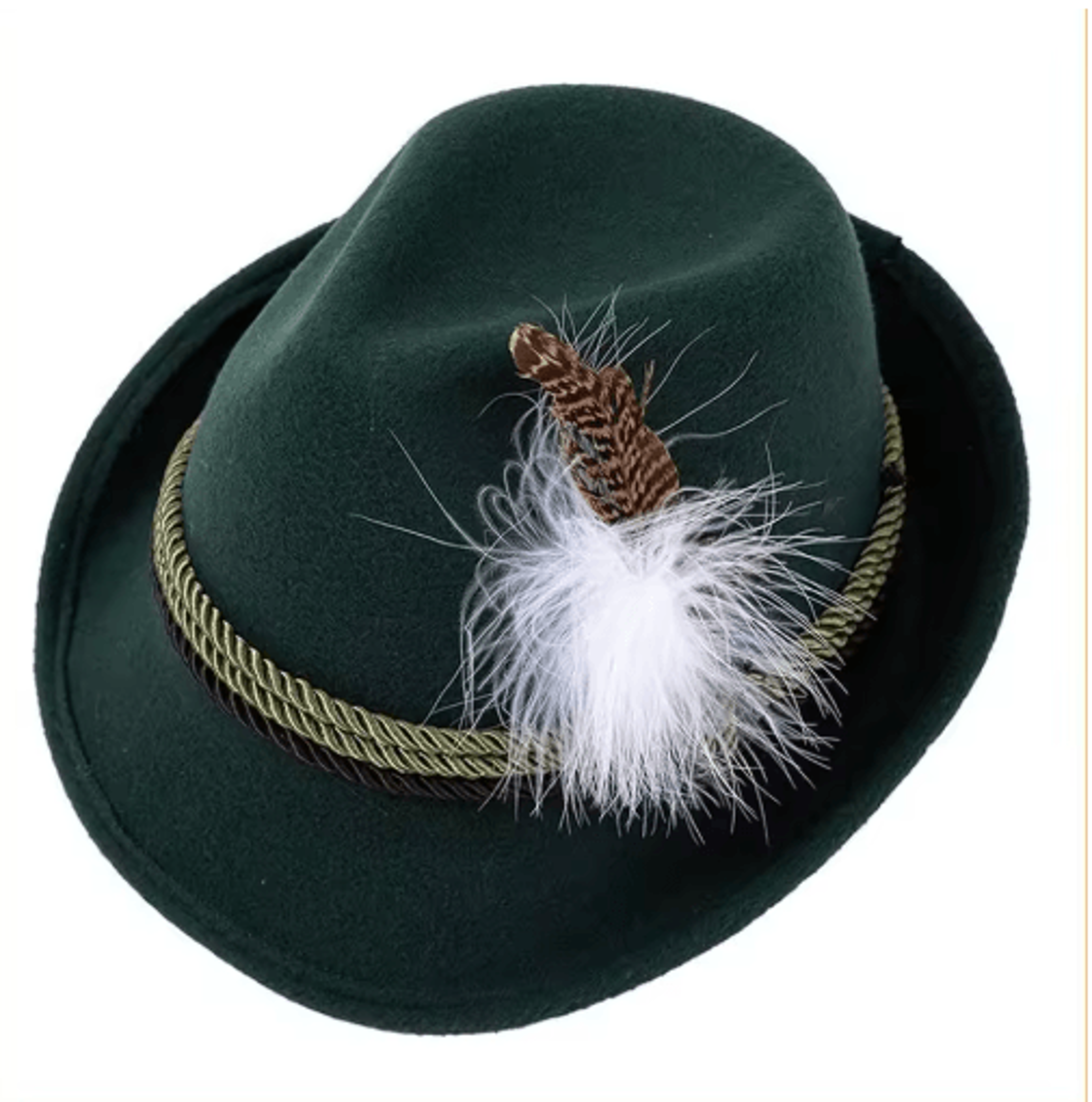 Bavarian Oktoberfest Hat Feather Ornament 3