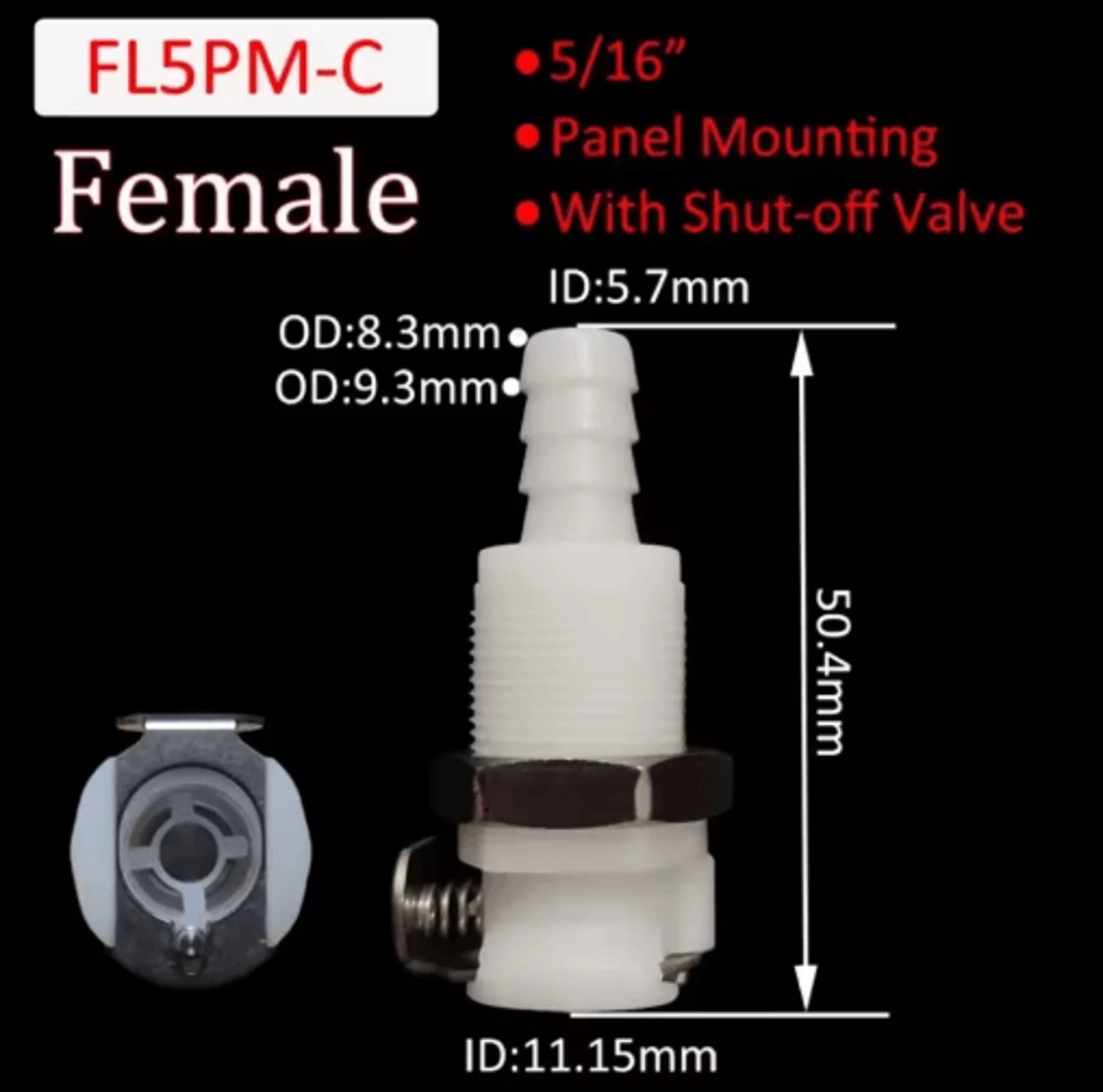 LSeries Valved Quick Disconnect Hose Coupler 1