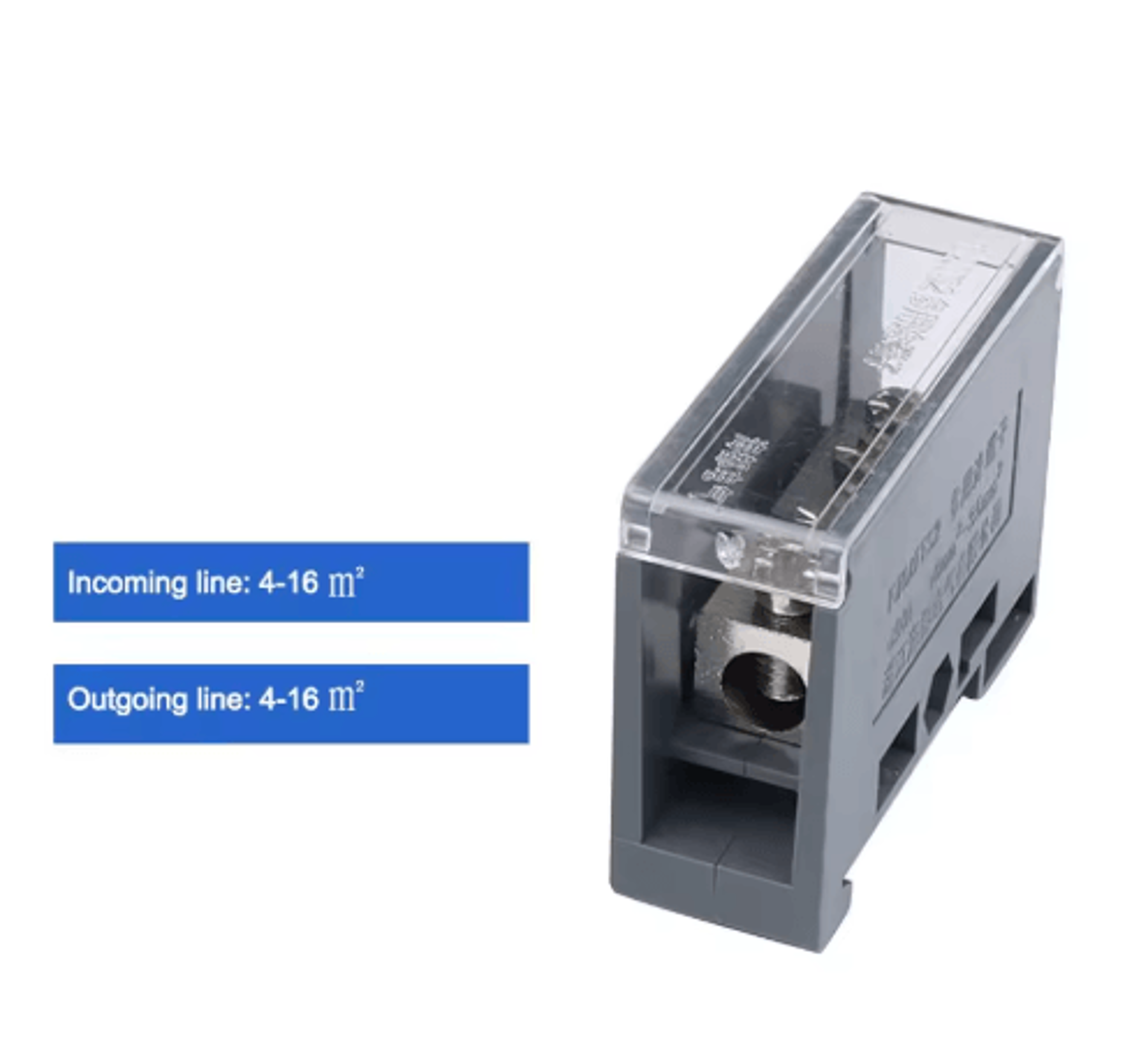 150A DIN Rail Power Distribution Terminal Block 4