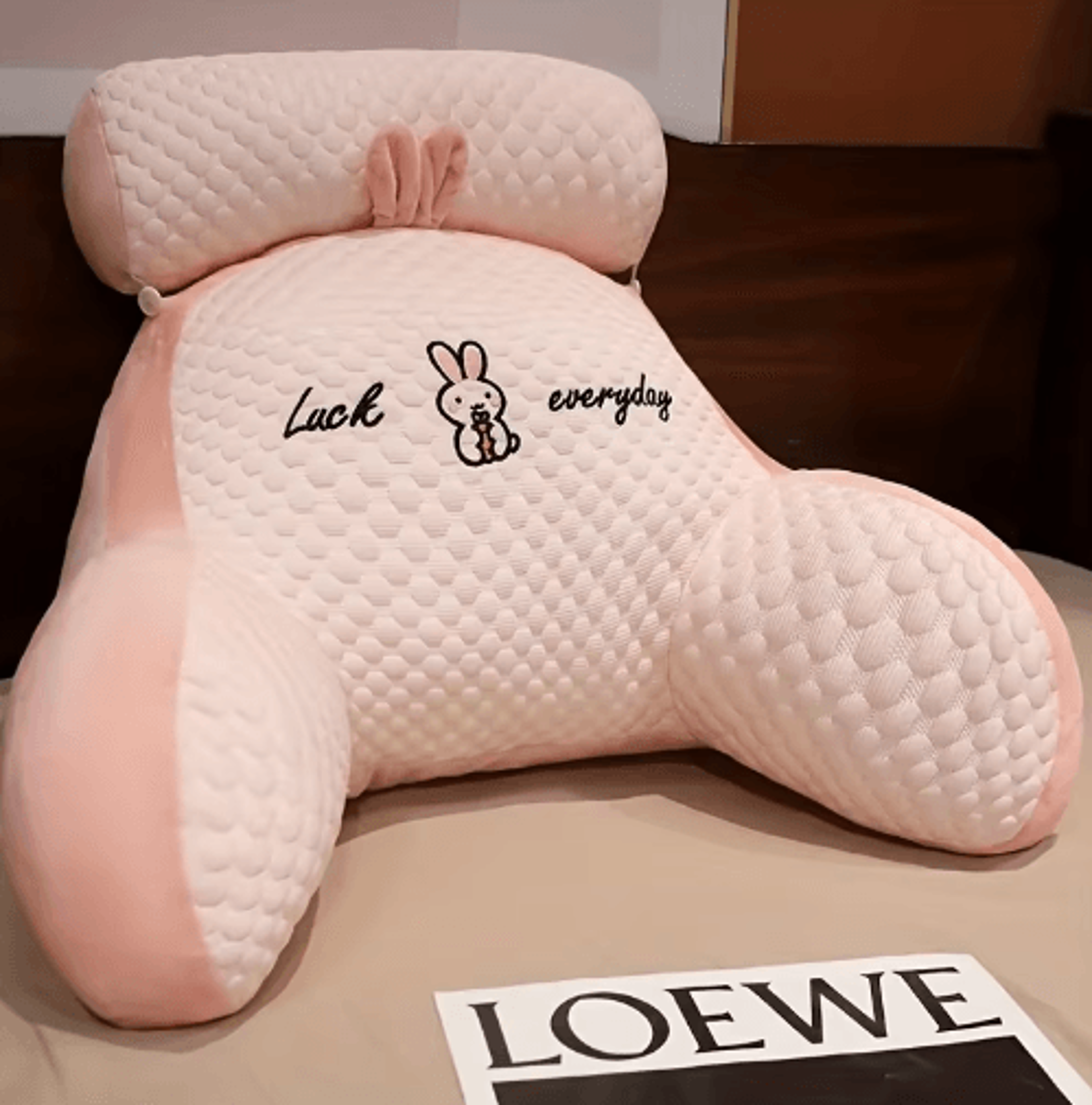 Ergonomic Reading Pillow With Adjustable Back  Lumbar Support 0