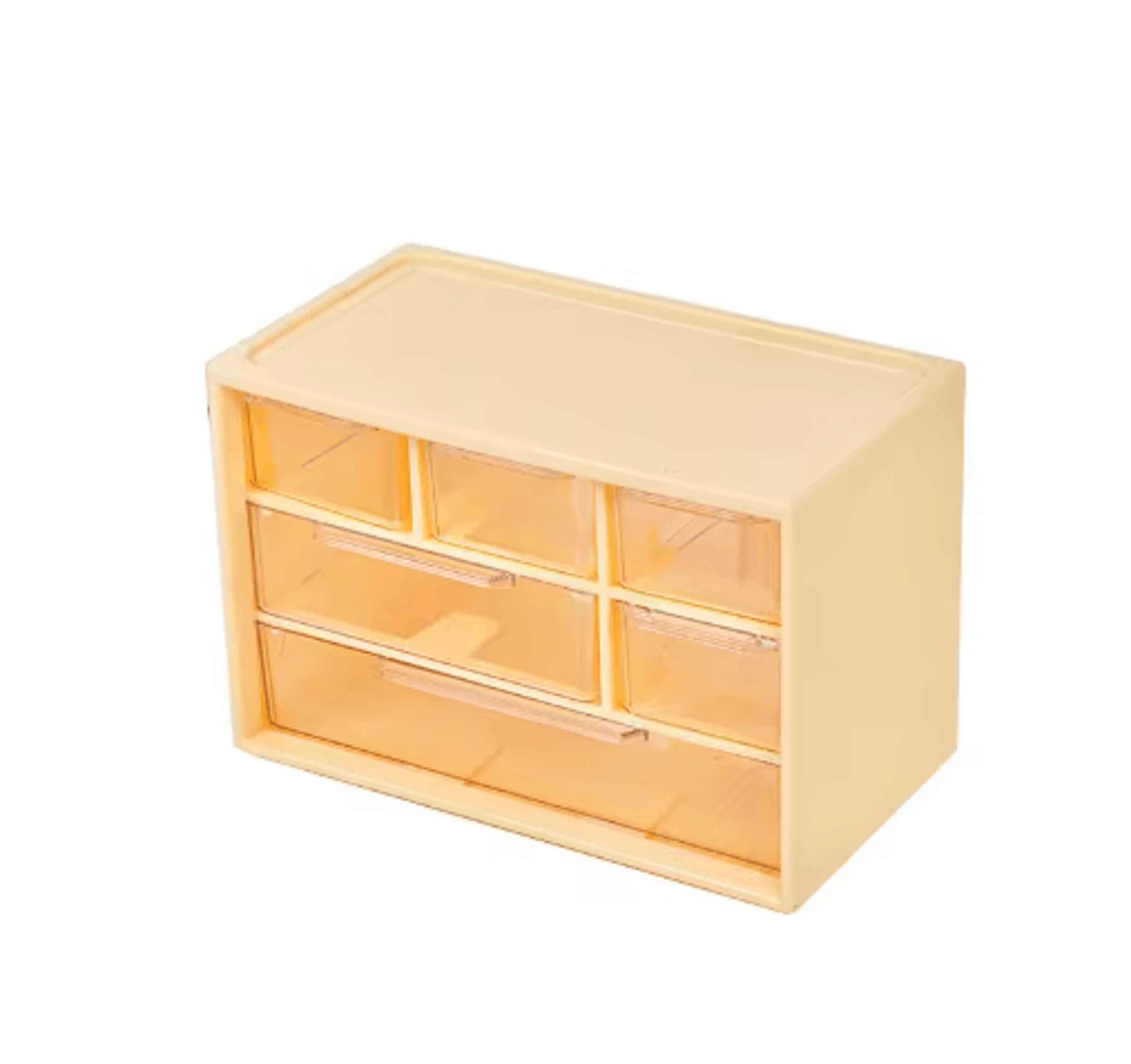 Clear Mini Desktop Storage Box With Drawer 3