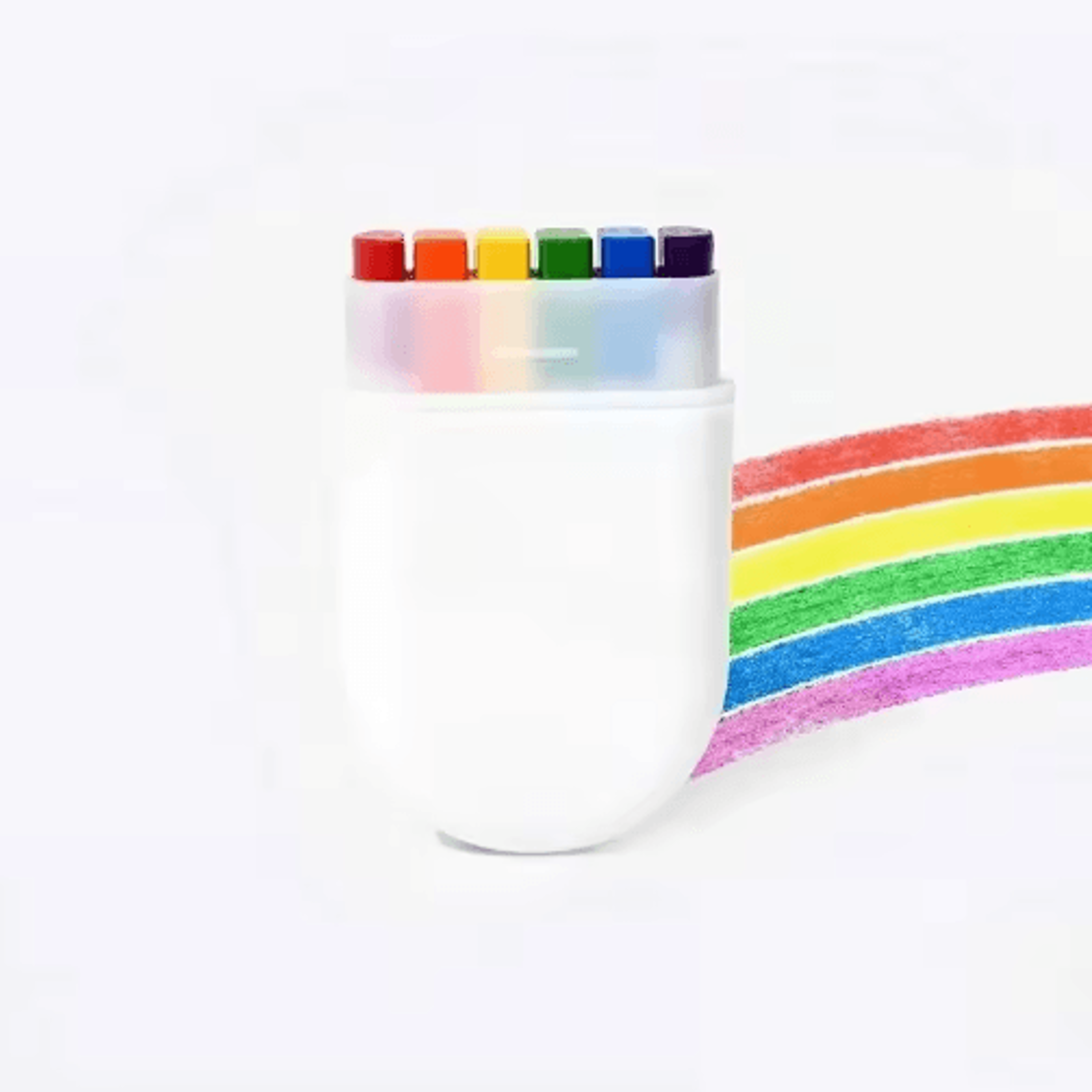 6Color Rainbow Crayon Paint Stick 1