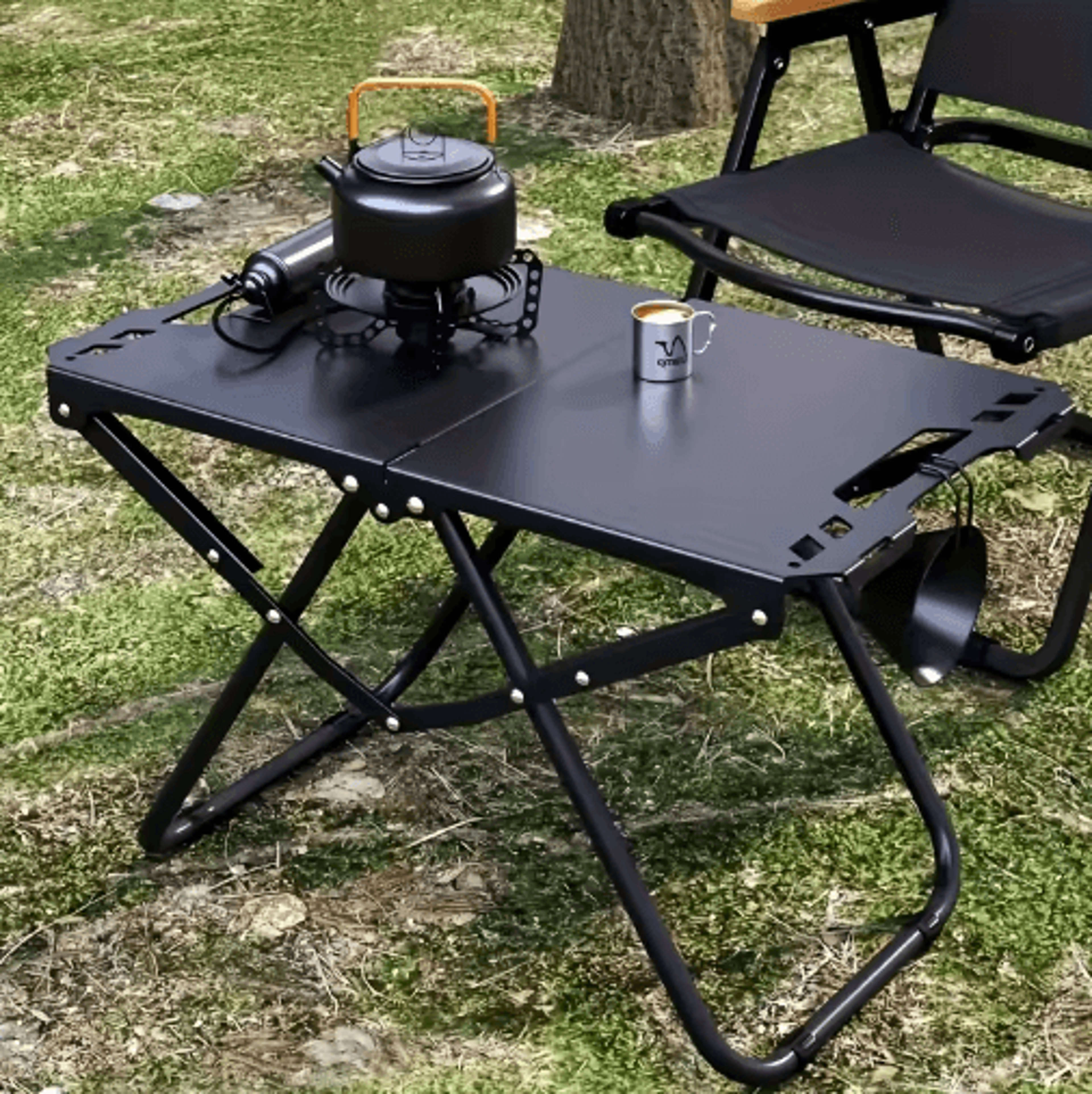 Portable Foldable Carbon Steel Camping Table 1