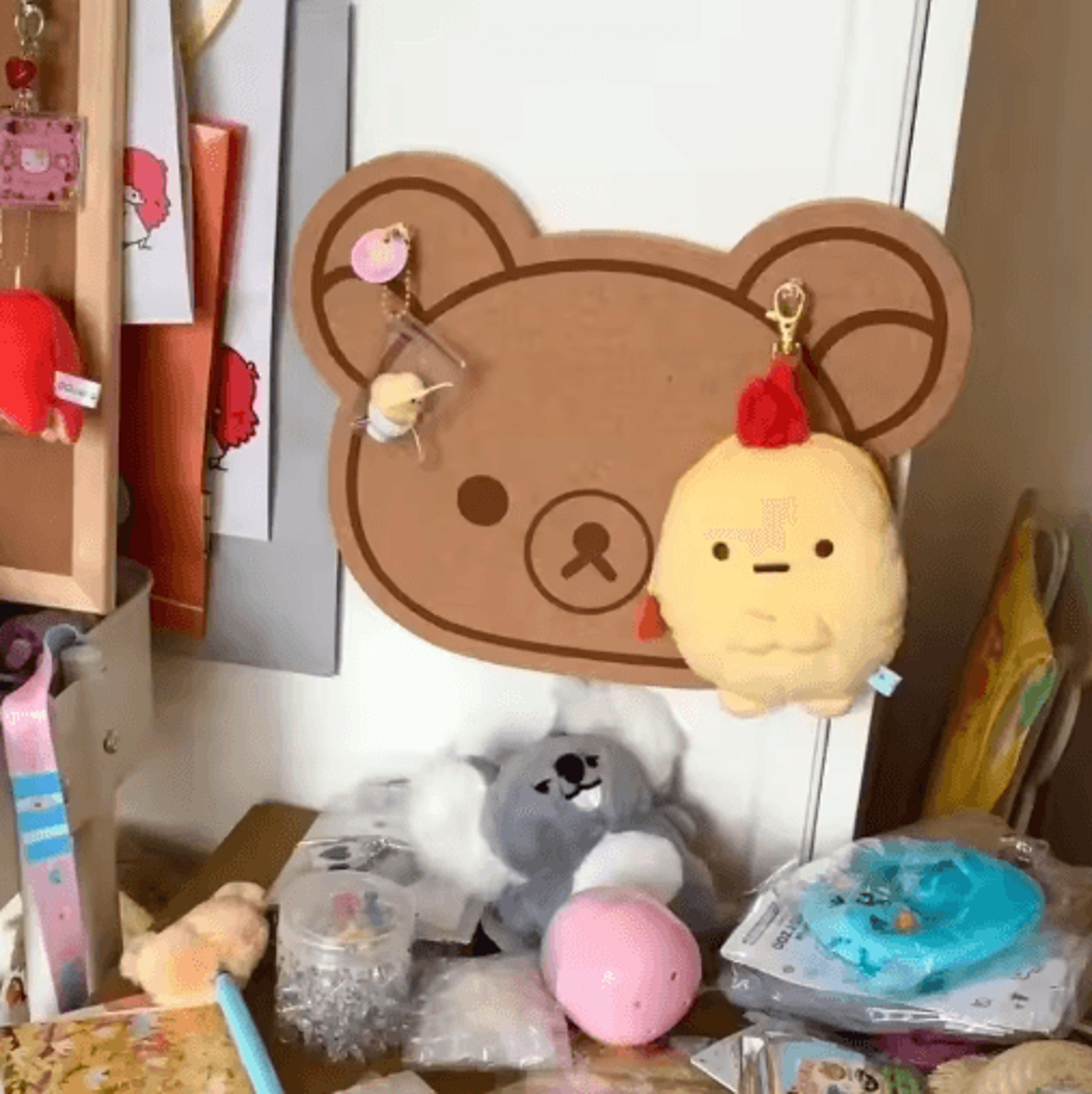 Cute Bear Felt Wall Decor Panel For Kids Rooms 5