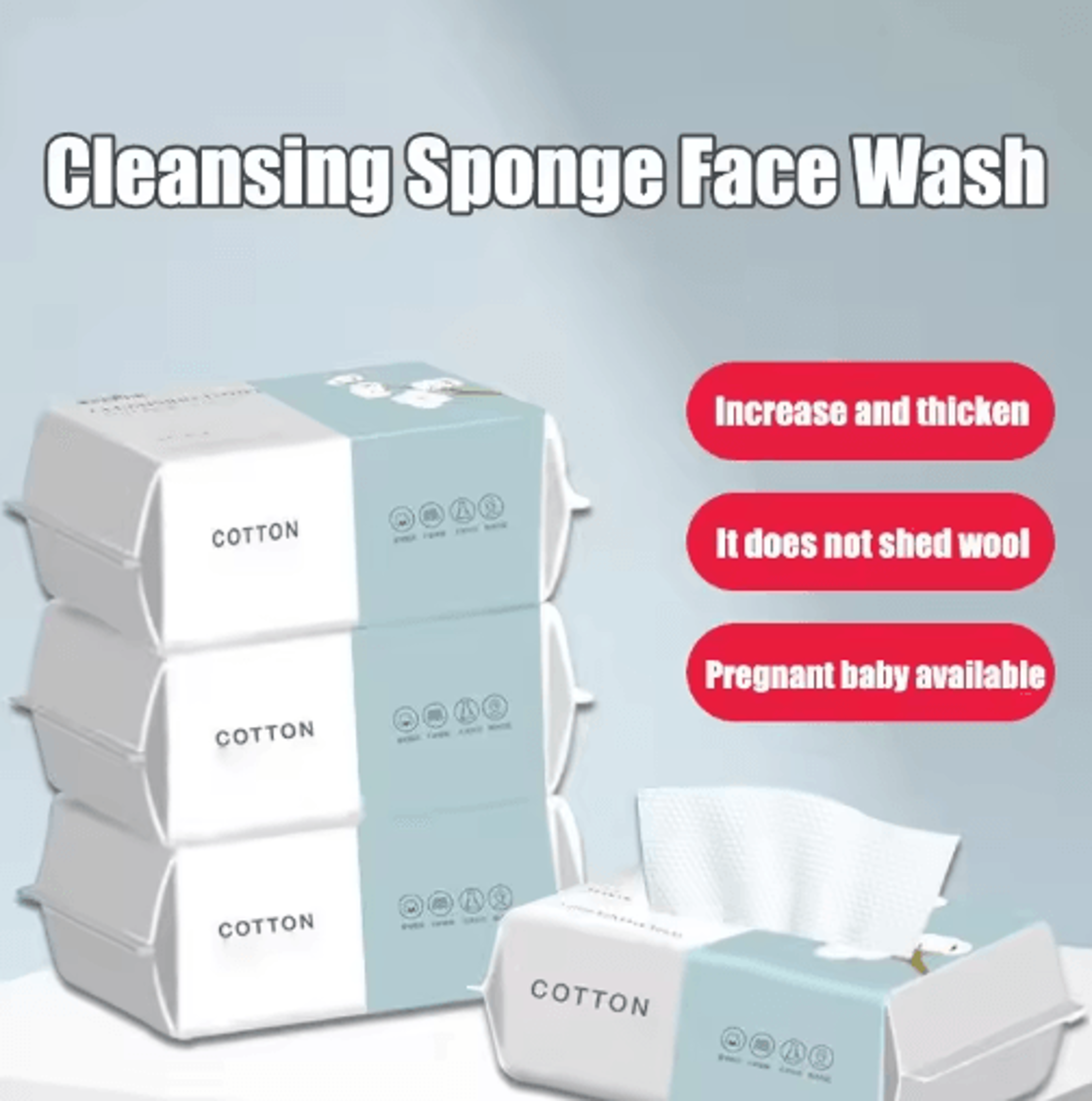 100Piece Disposable Facial Cleansing Towels 6
