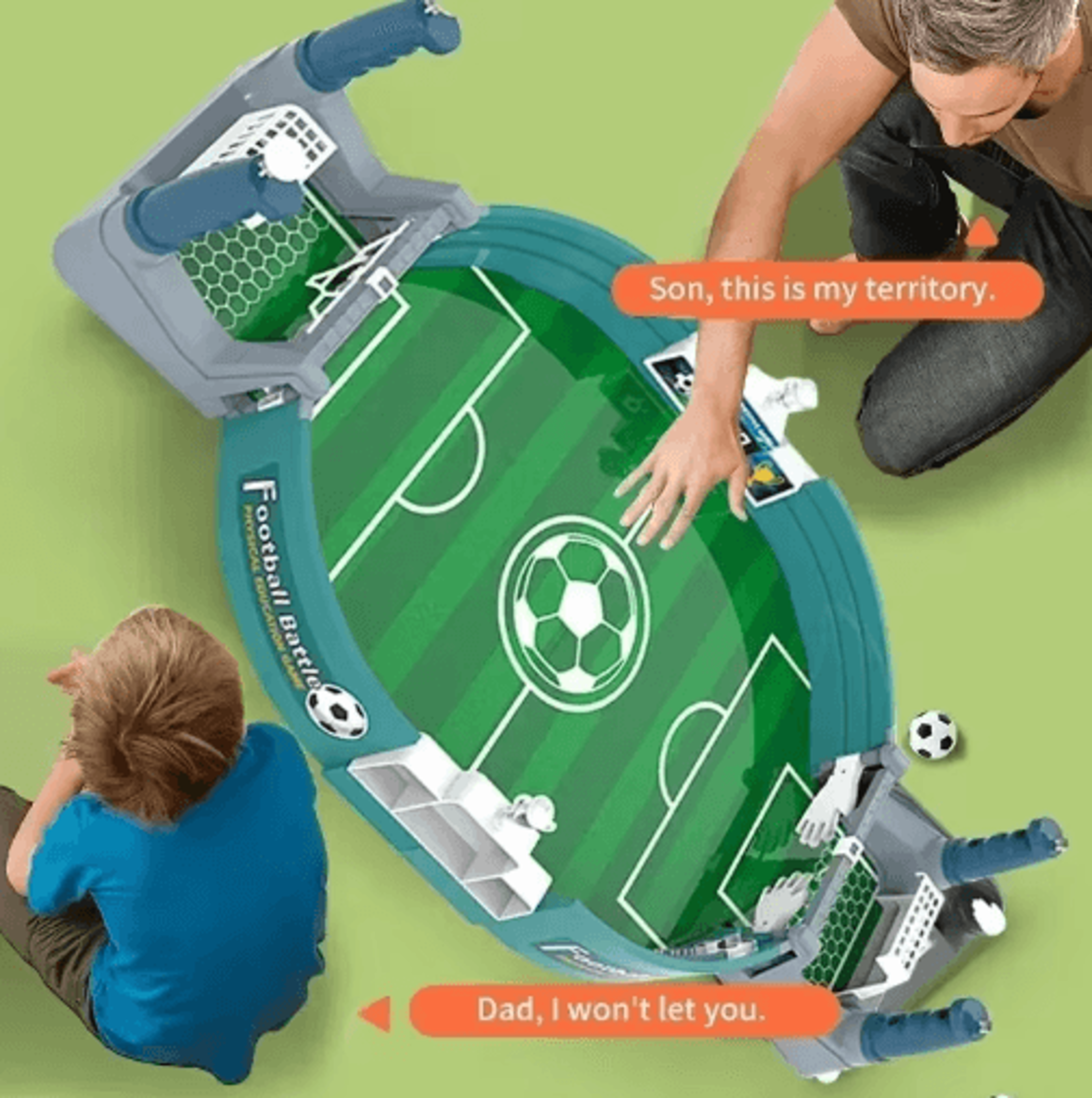 TwoPlayer Tabletop Soccer Game  Mini Foosball Set For Kids Indoor Play 3