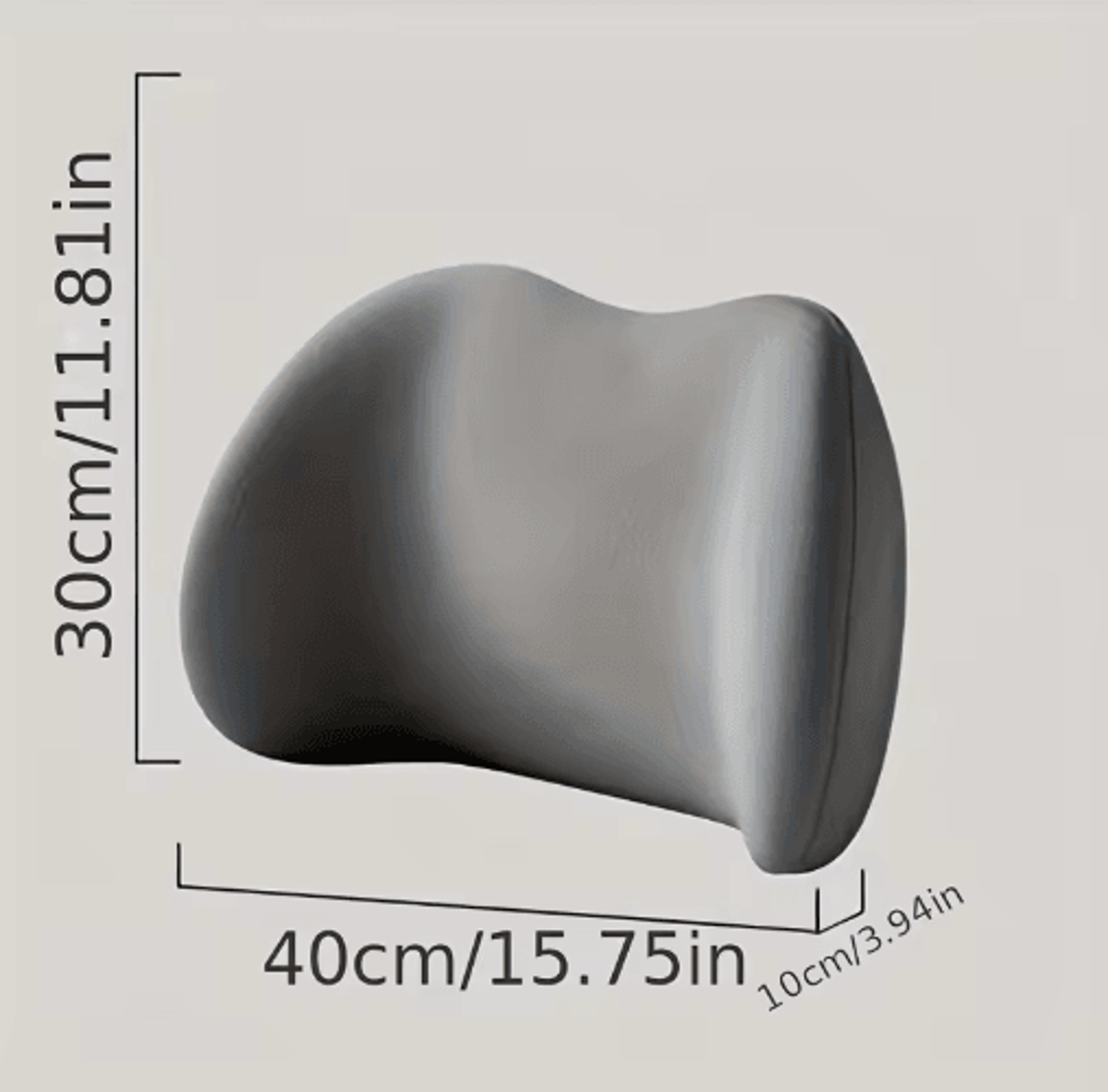 Ergonomic Memory Foam Lumbar Pillow  Back Support Cushion For Office  Bed 7
