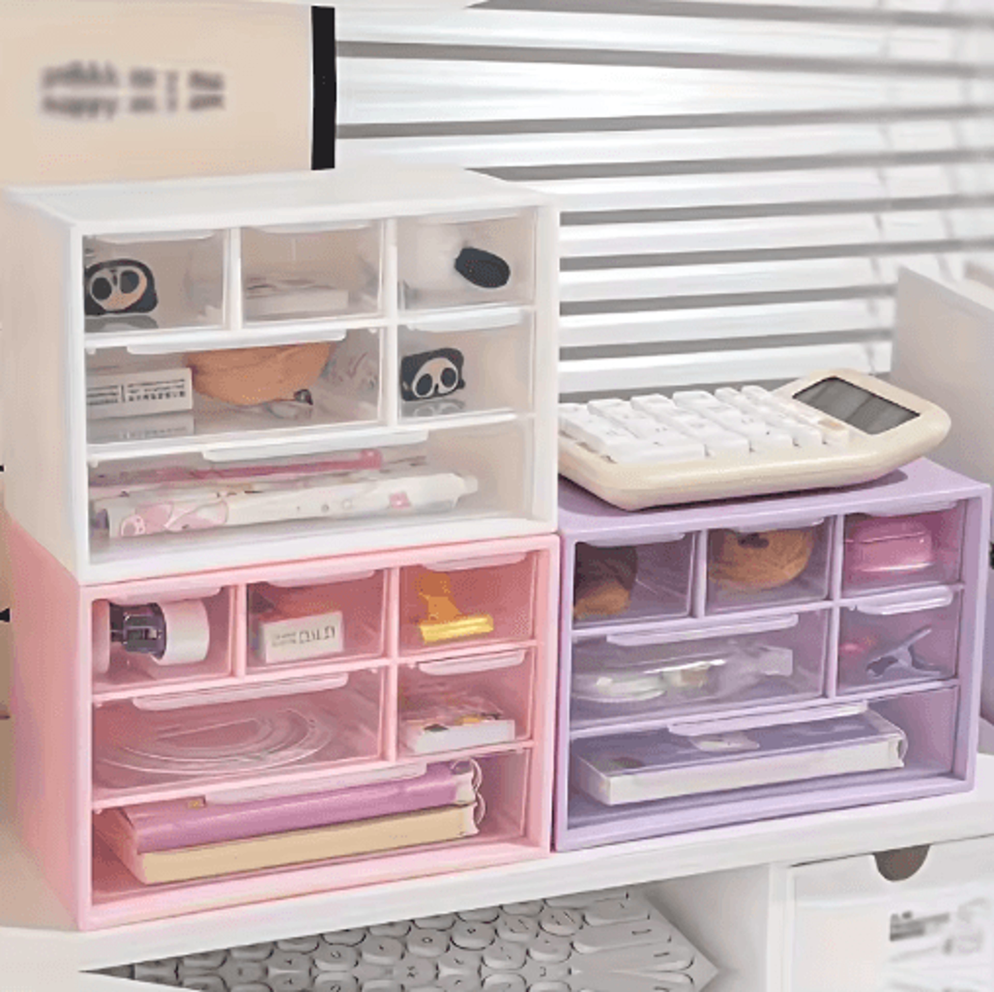 6Compartment Drawer Storage Box  Lightweight Bead  Jewelry Organizer 7