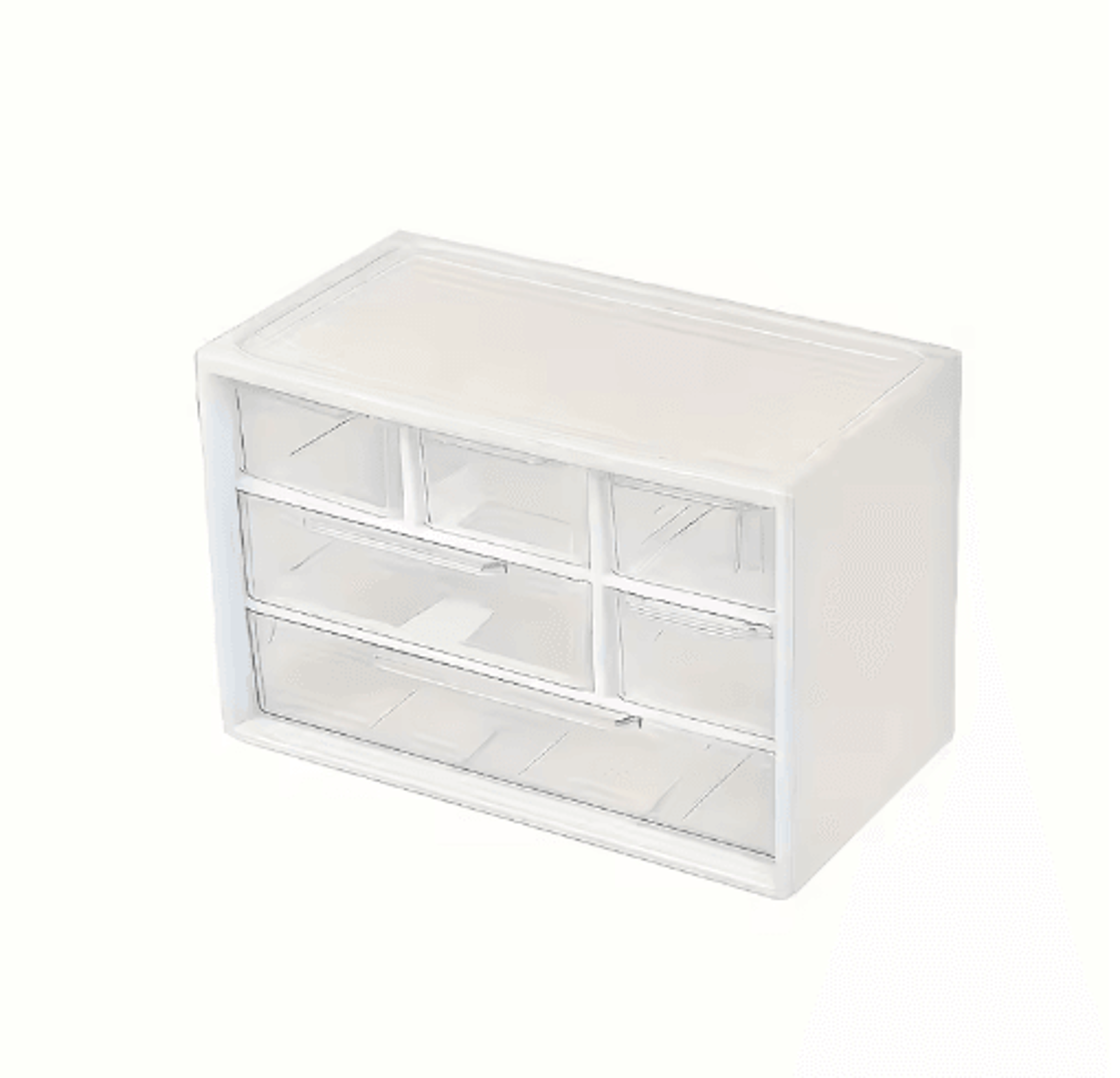 6Compartment Drawer Storage Box  Lightweight Bead  Jewelry Organizer 2