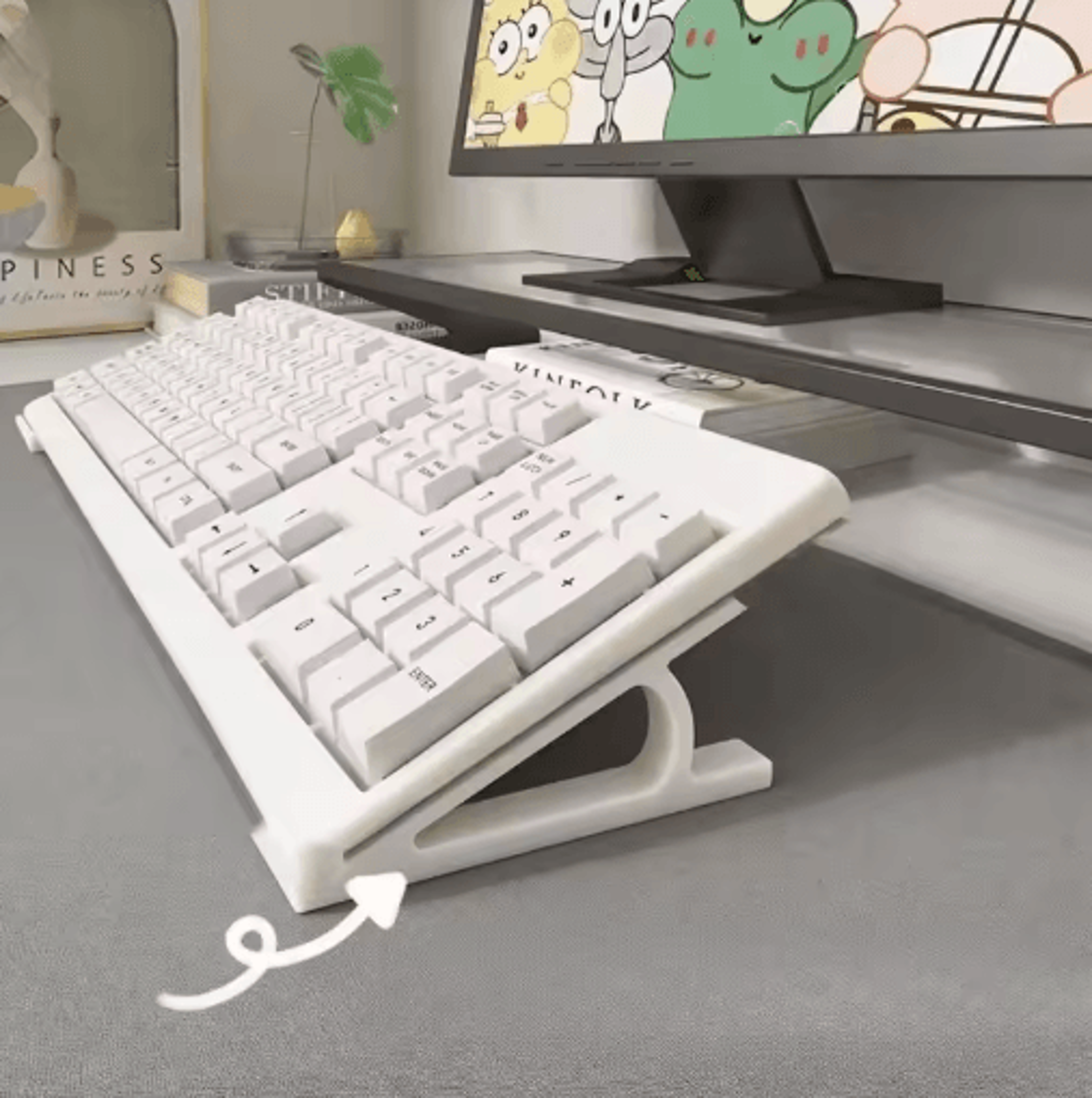 Ergonomic Keyboard Riser  NonSlip Universal Stand For Office  Gaming Setups 1