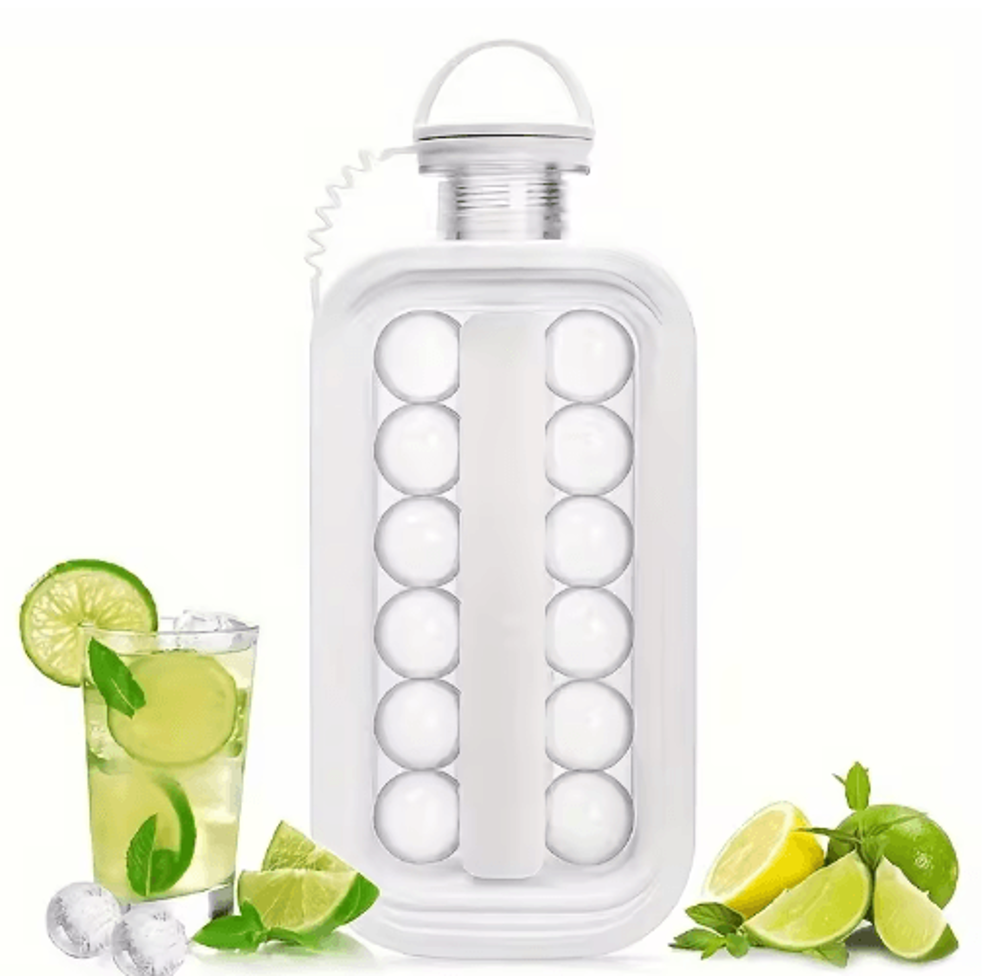 Portable LargeCapacity Ice Tray  Compressible Ice Cube Mold For Refrigerator 1