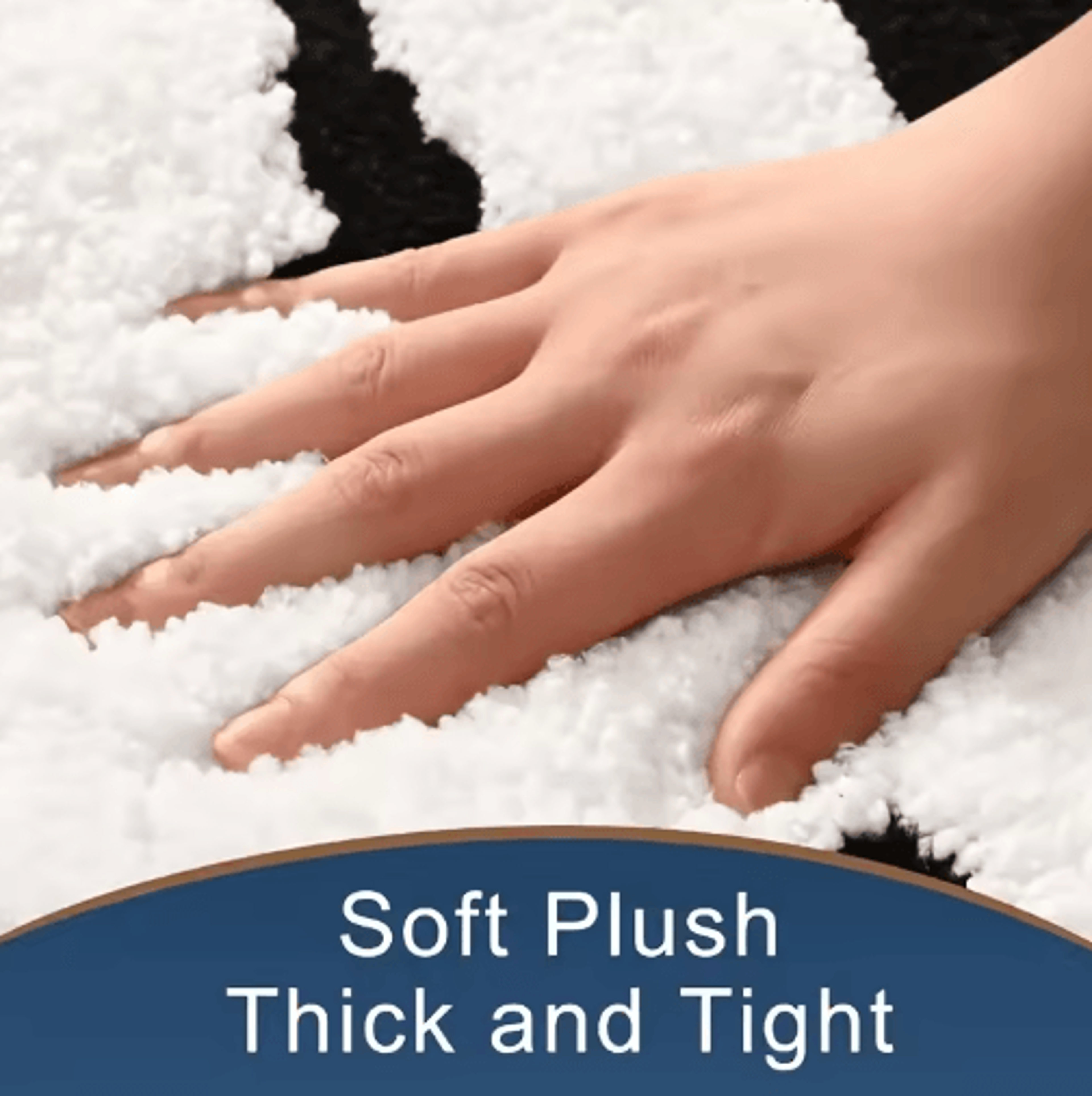 BATH Design NonSlip Bath Mat UltraAbsorbent Black  White Bathroom Rug 2