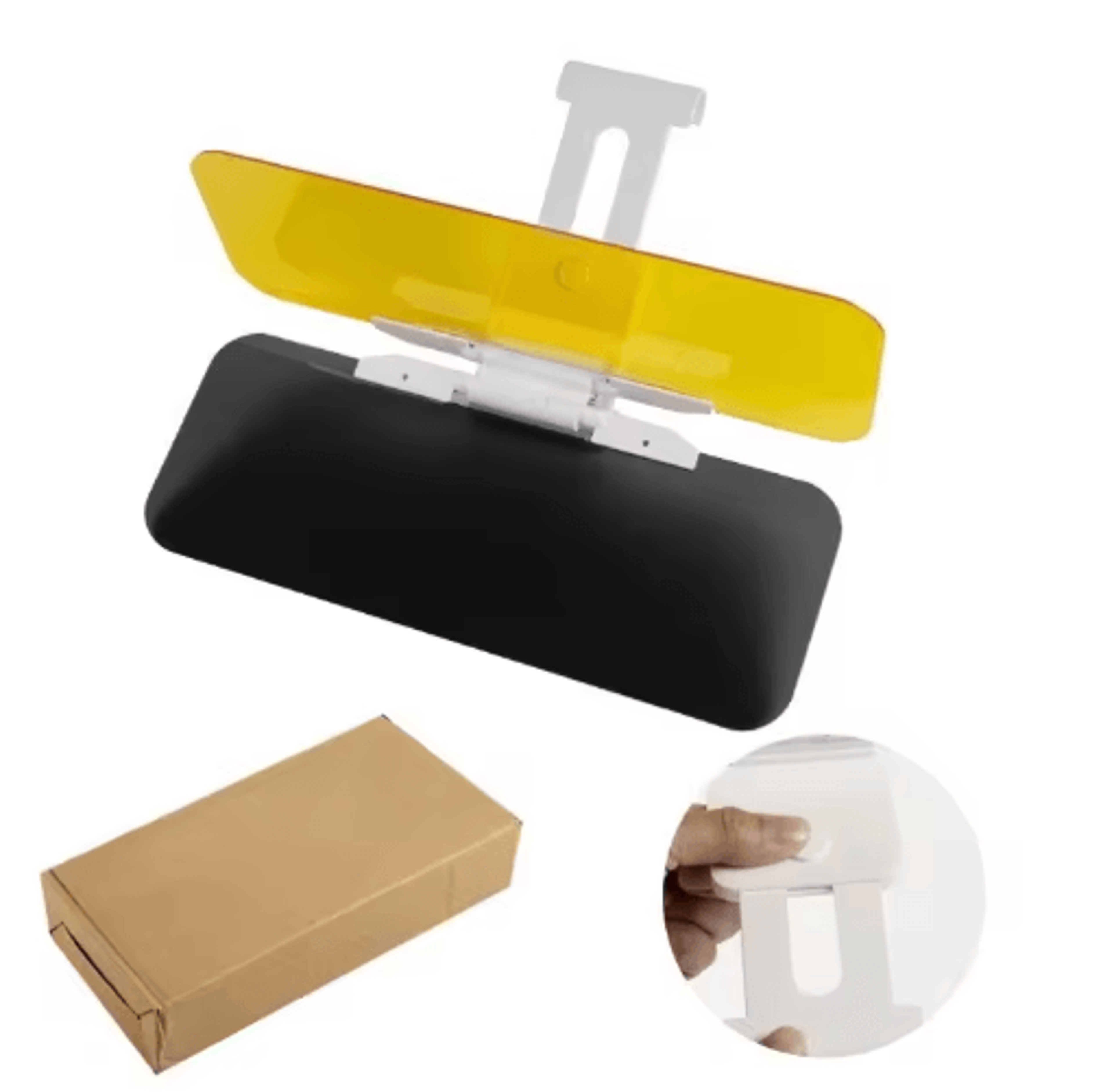 DualPurpose Car Sun Visor Extender  Day  Night AntiGlare Driving Shield 2