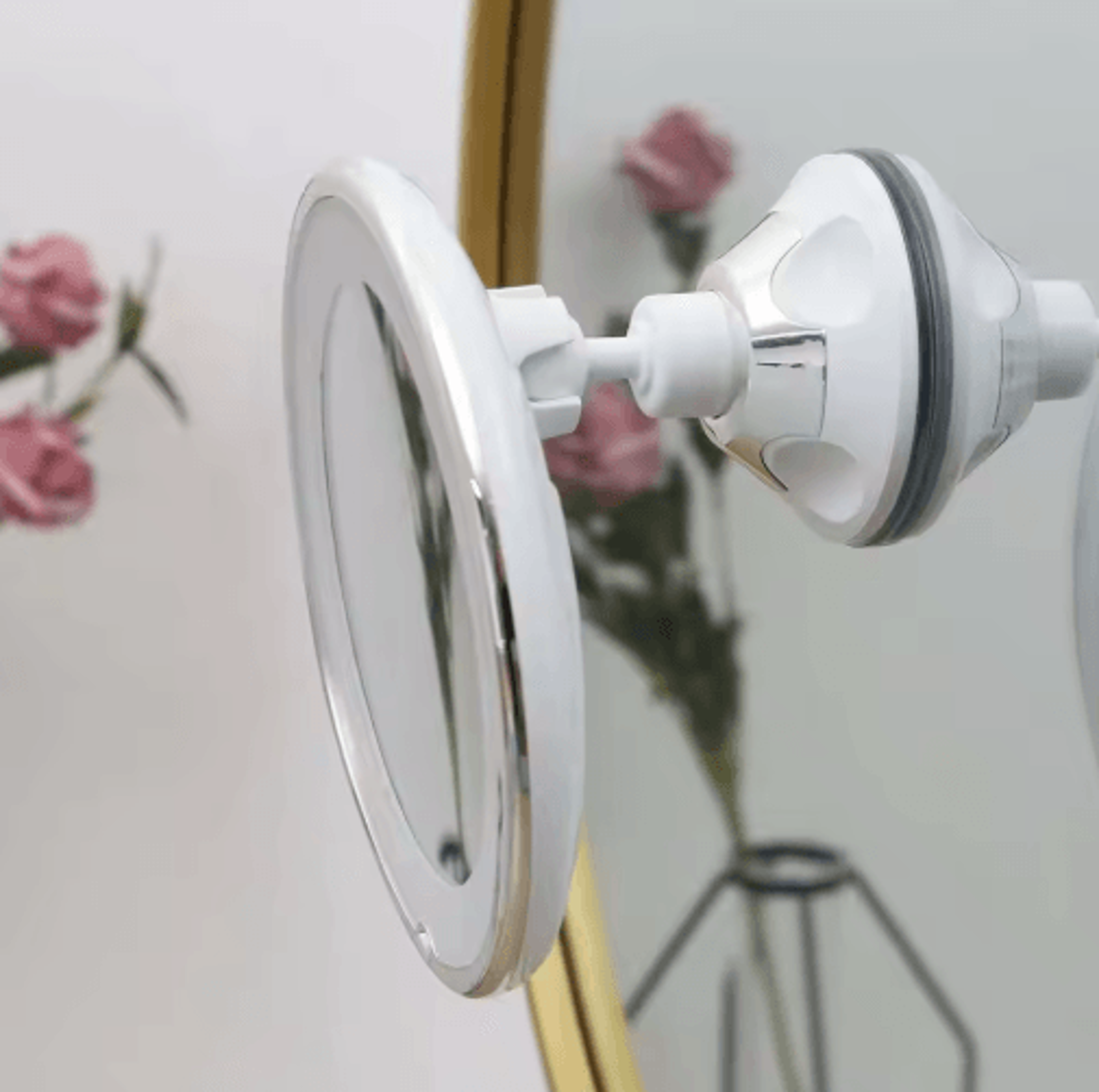 10X Magnifying LED Makeup Mirror  14Light Suction Cup Vanity Mirror 8