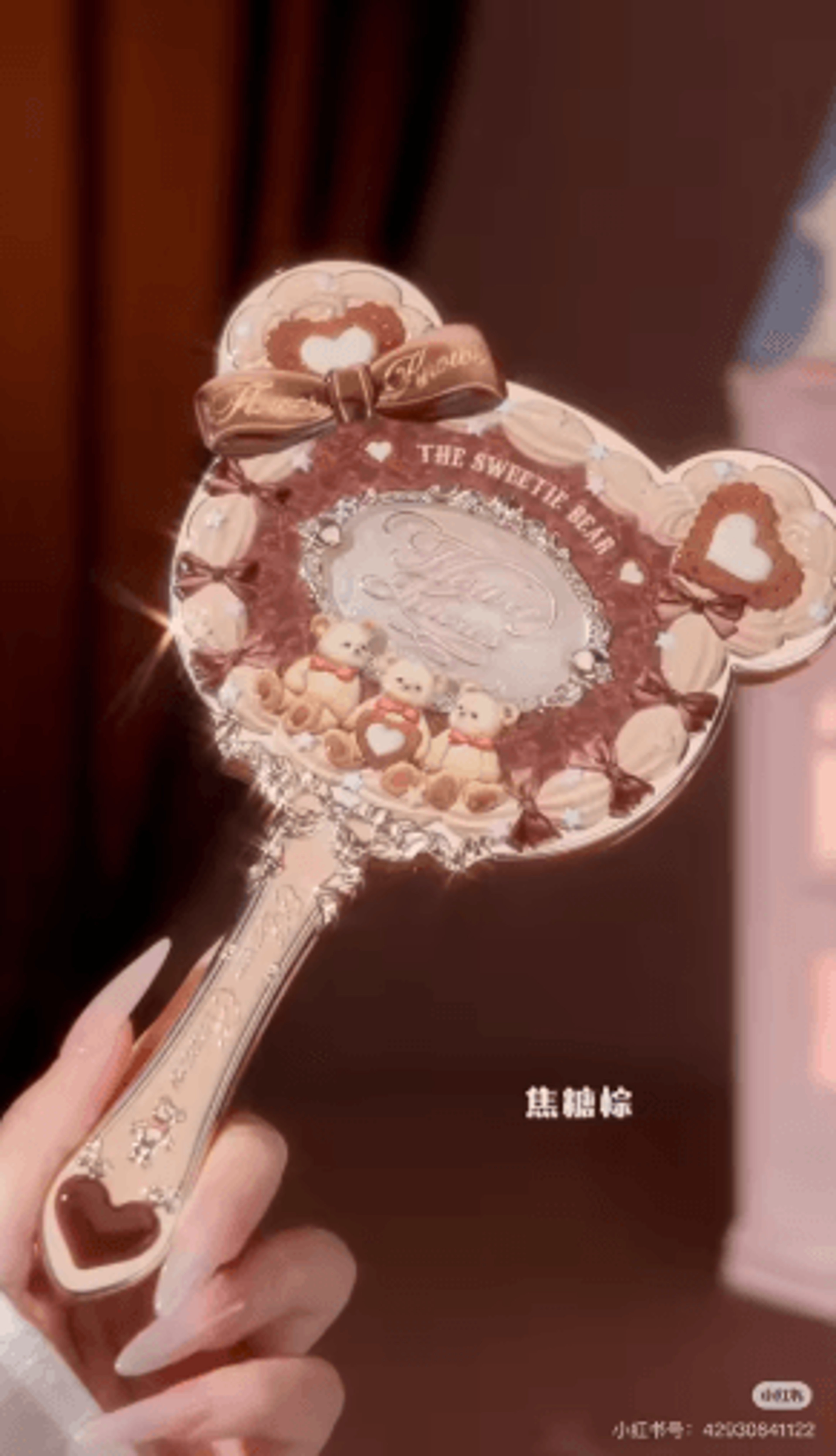 Flower Knows Butterfly Cloud Collar Makeup Mirror  Elegant Handheld Vanity Accessory 3