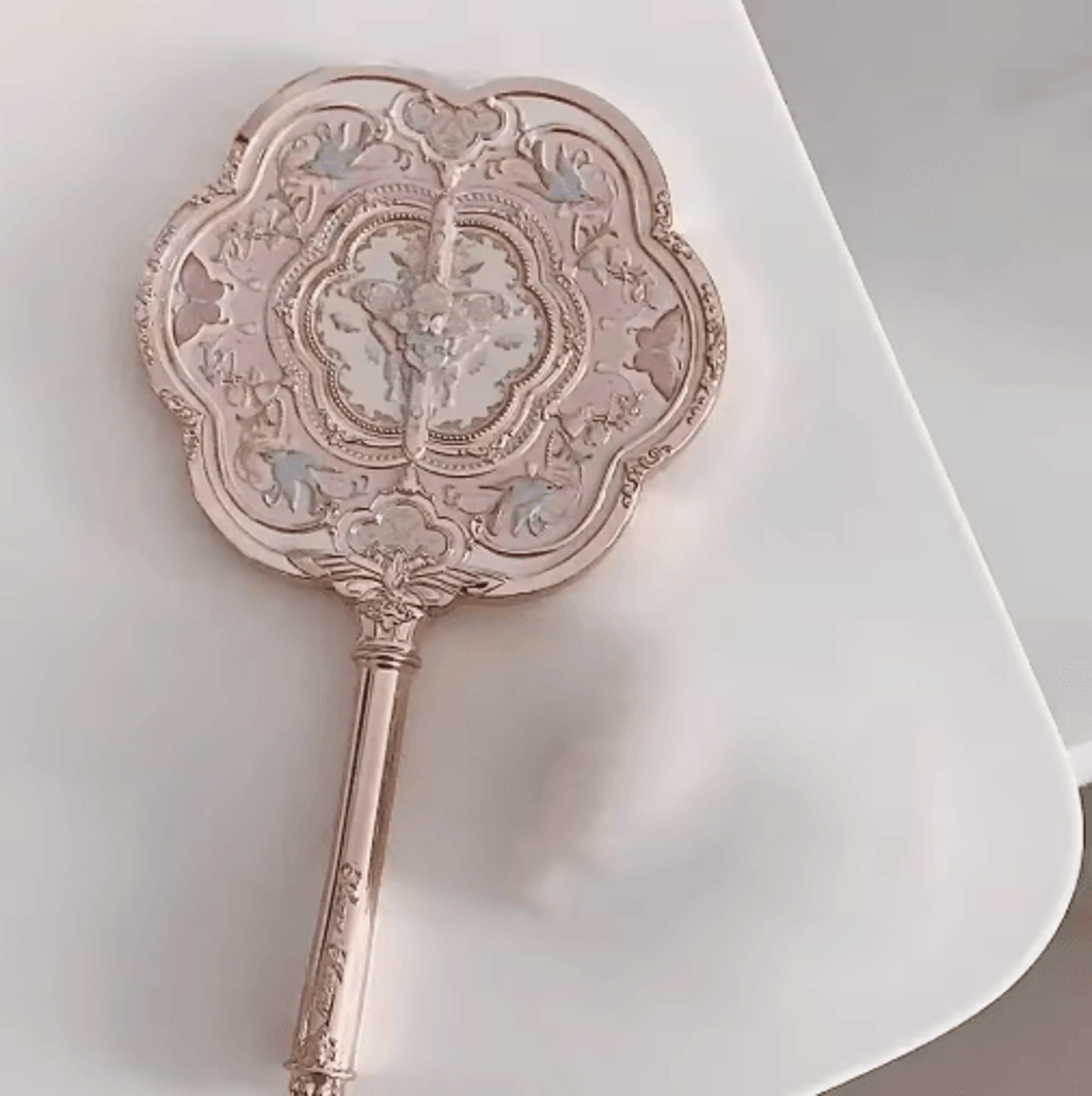 Flower Knows Butterfly Cloud Collar Makeup Mirror  Elegant Handheld Vanity Accessory 13