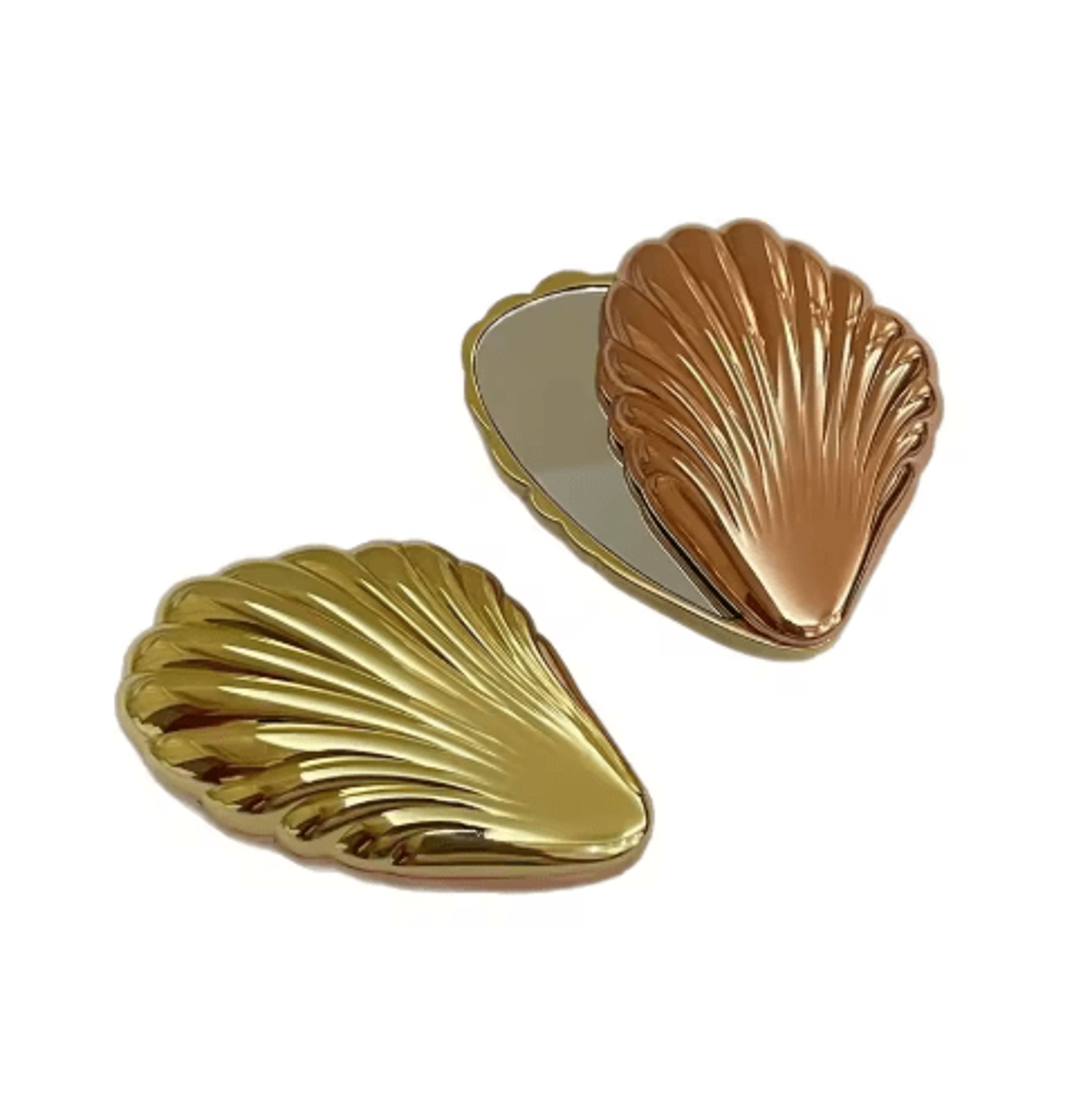 Seashell DoubleSided Compact Mirror  Twist Portable Purse Makeup Mirror 2