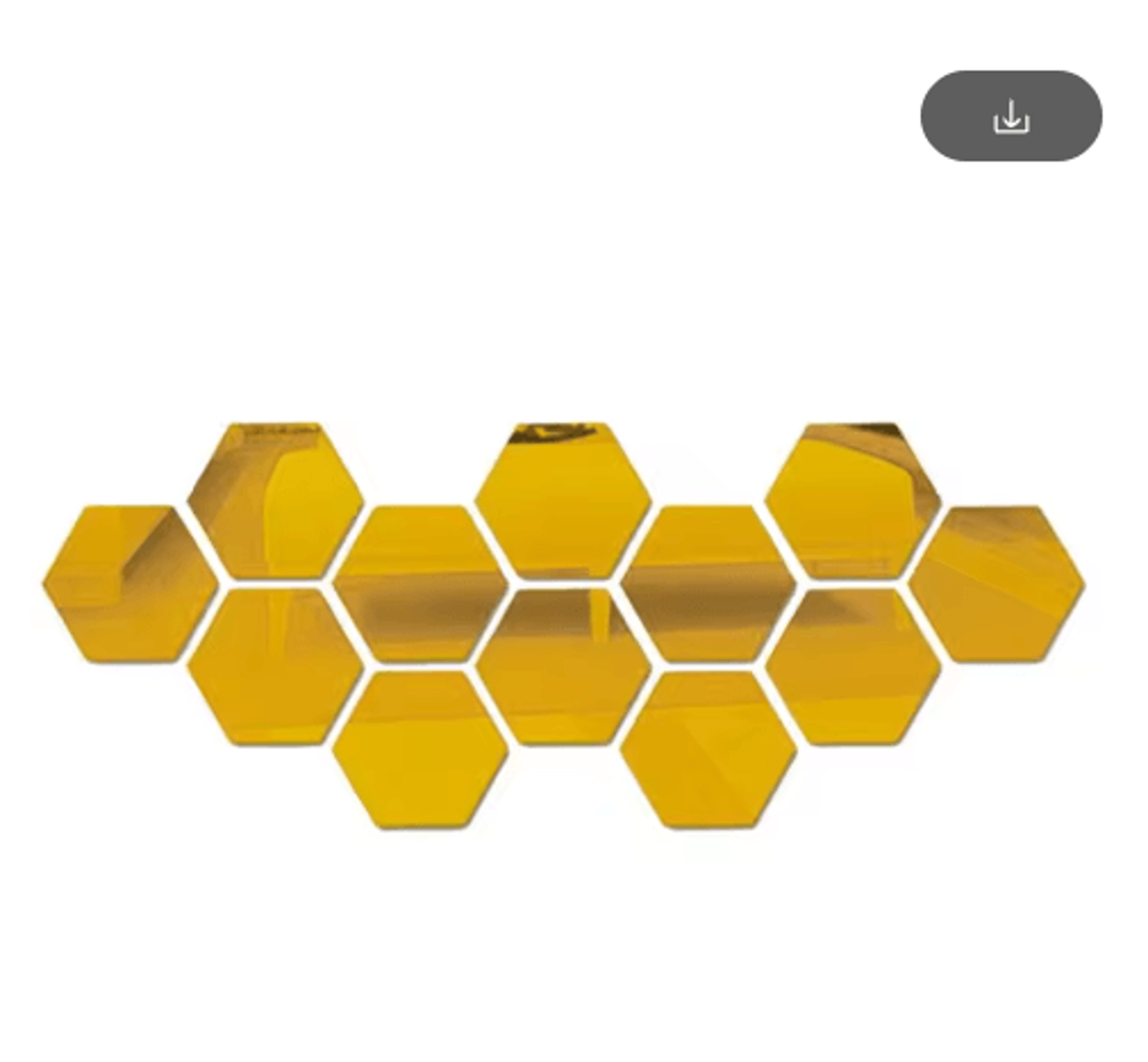 612Pcs 3D Hexagon Mirror Wall Stickers  126mm SelfAdhesive Geometric Decor 3