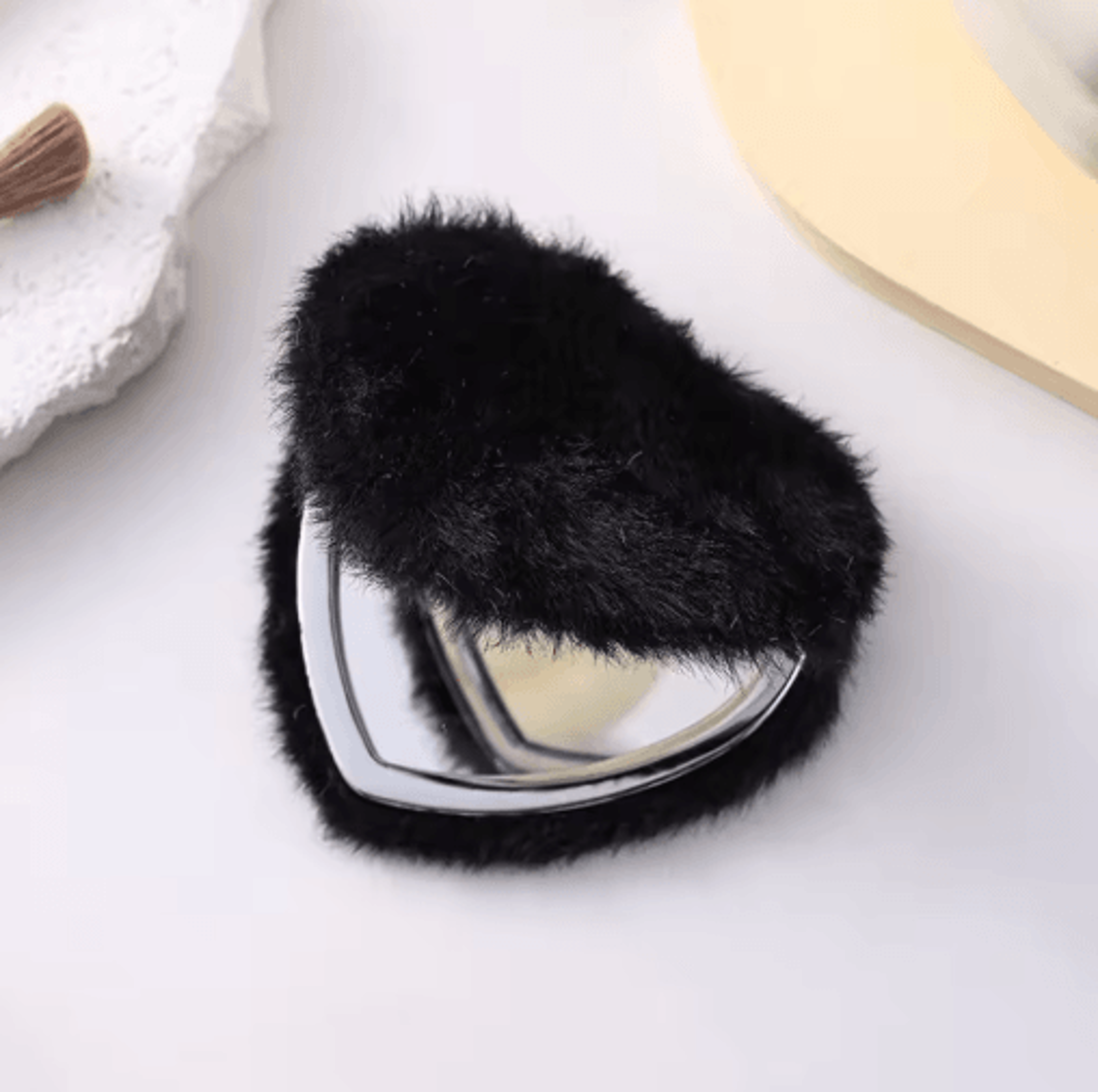 Elegant DoubleSided Folding Makeup Mirror  Mini Pocket Travel Cosmetic Mirror 5