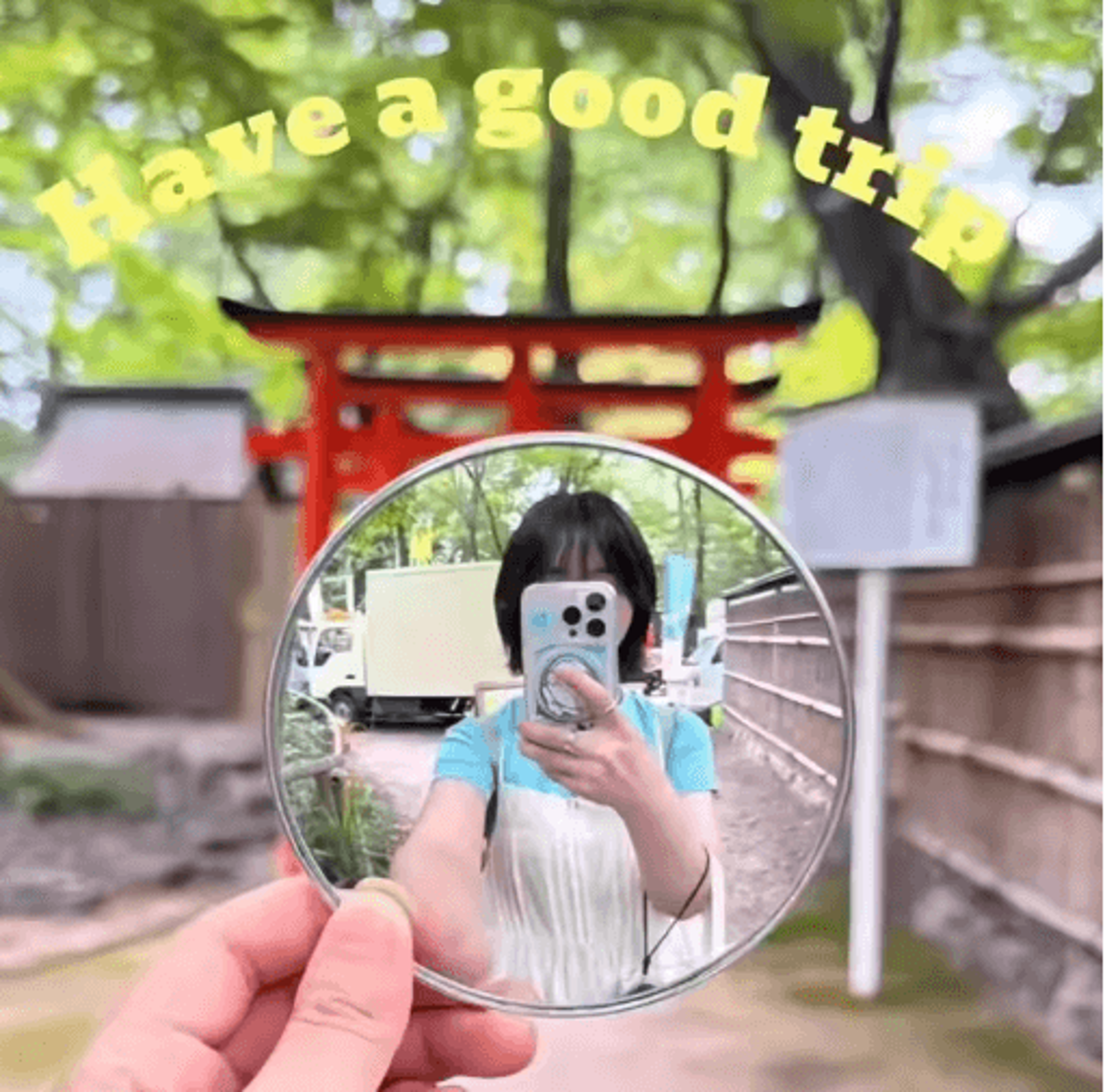 5cm Handheld Convex Selfie Mirror  Portable Round Photography  Vlogging Prop 4