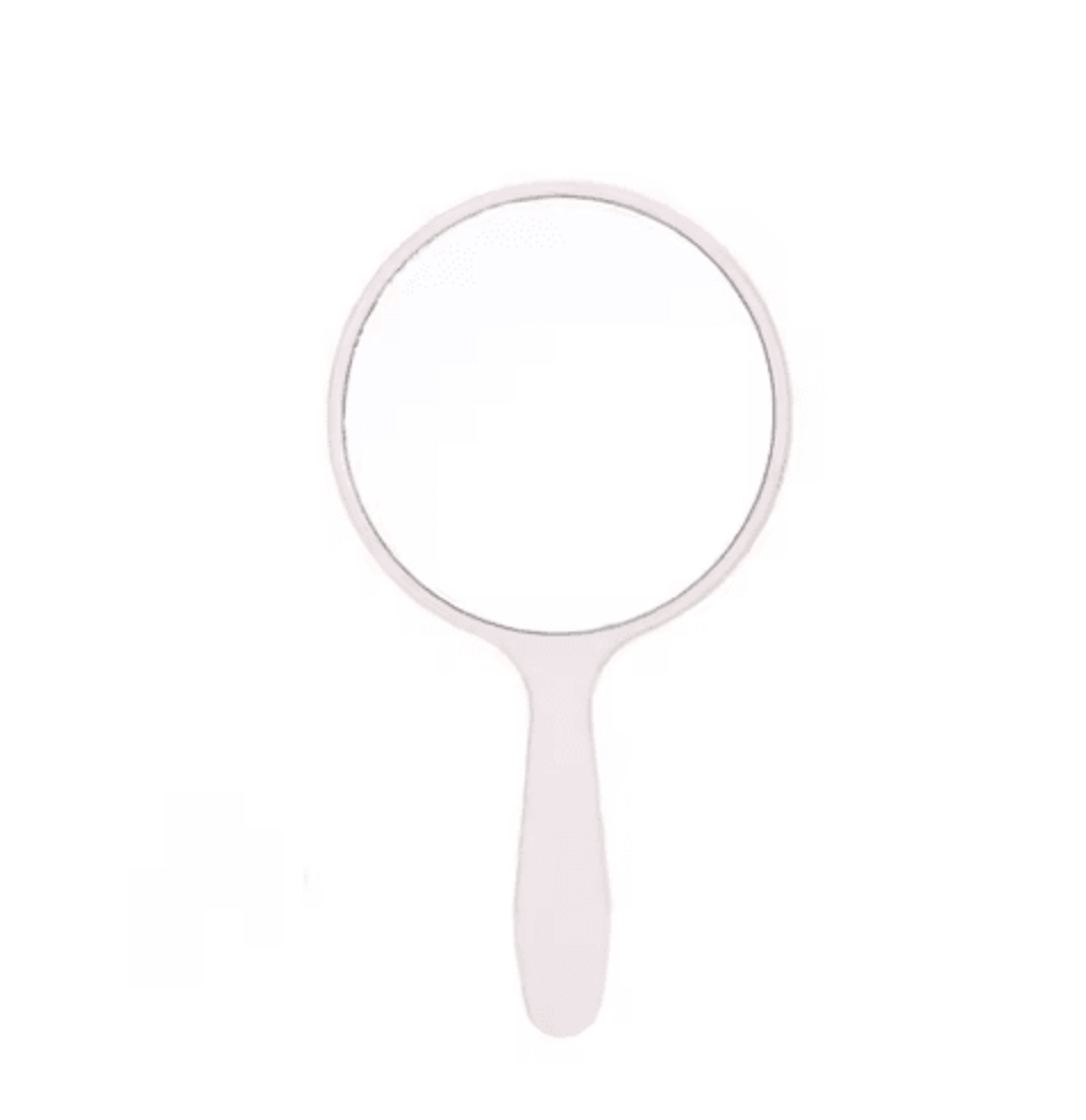 Fashion Round Handheld Makeup Mirror  Portable AntiFall Beauty Mirror With Handle 4