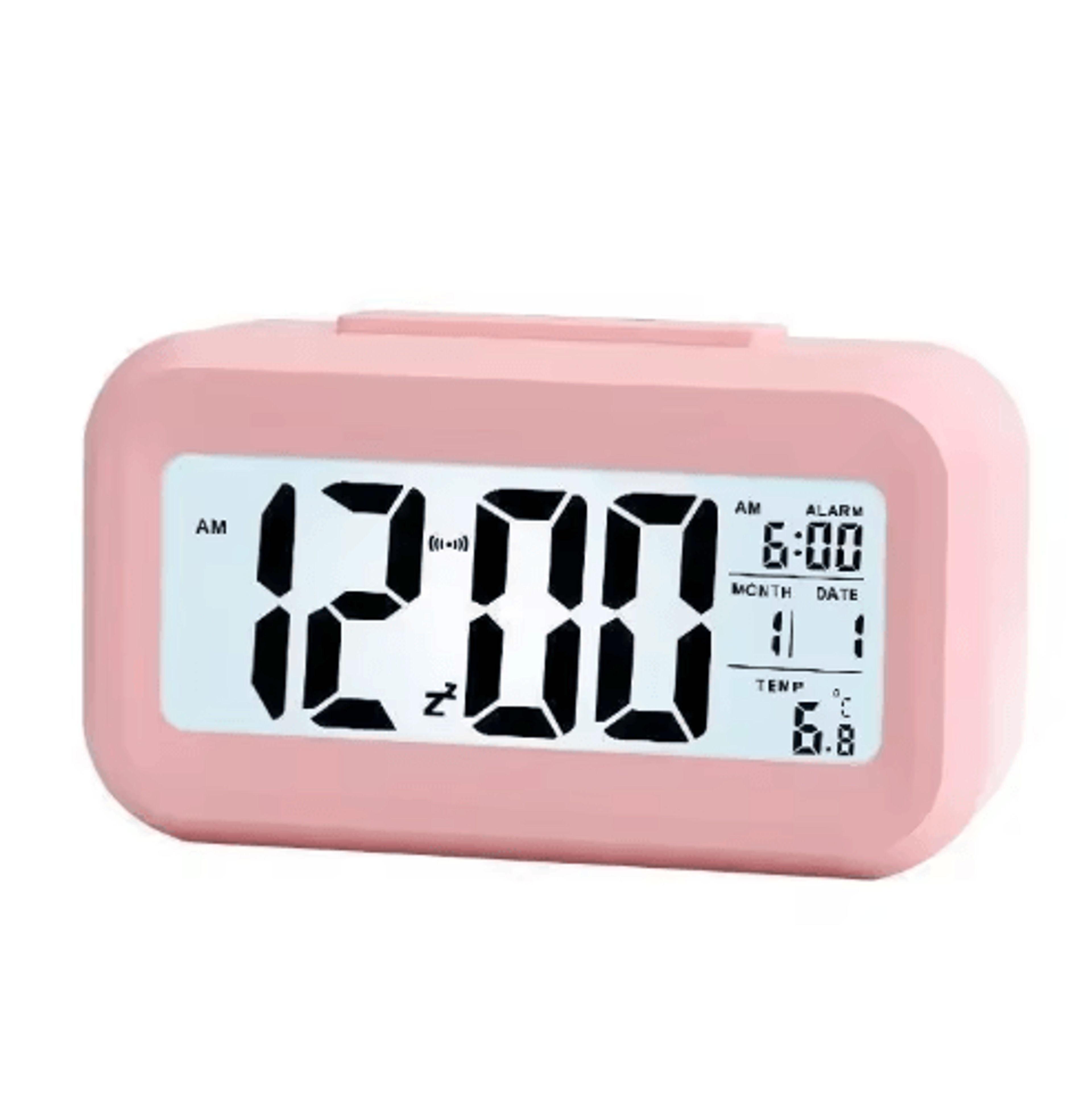 Digital LED Alarm Table Clock  Modern Desktop  Bedside Time Display 1