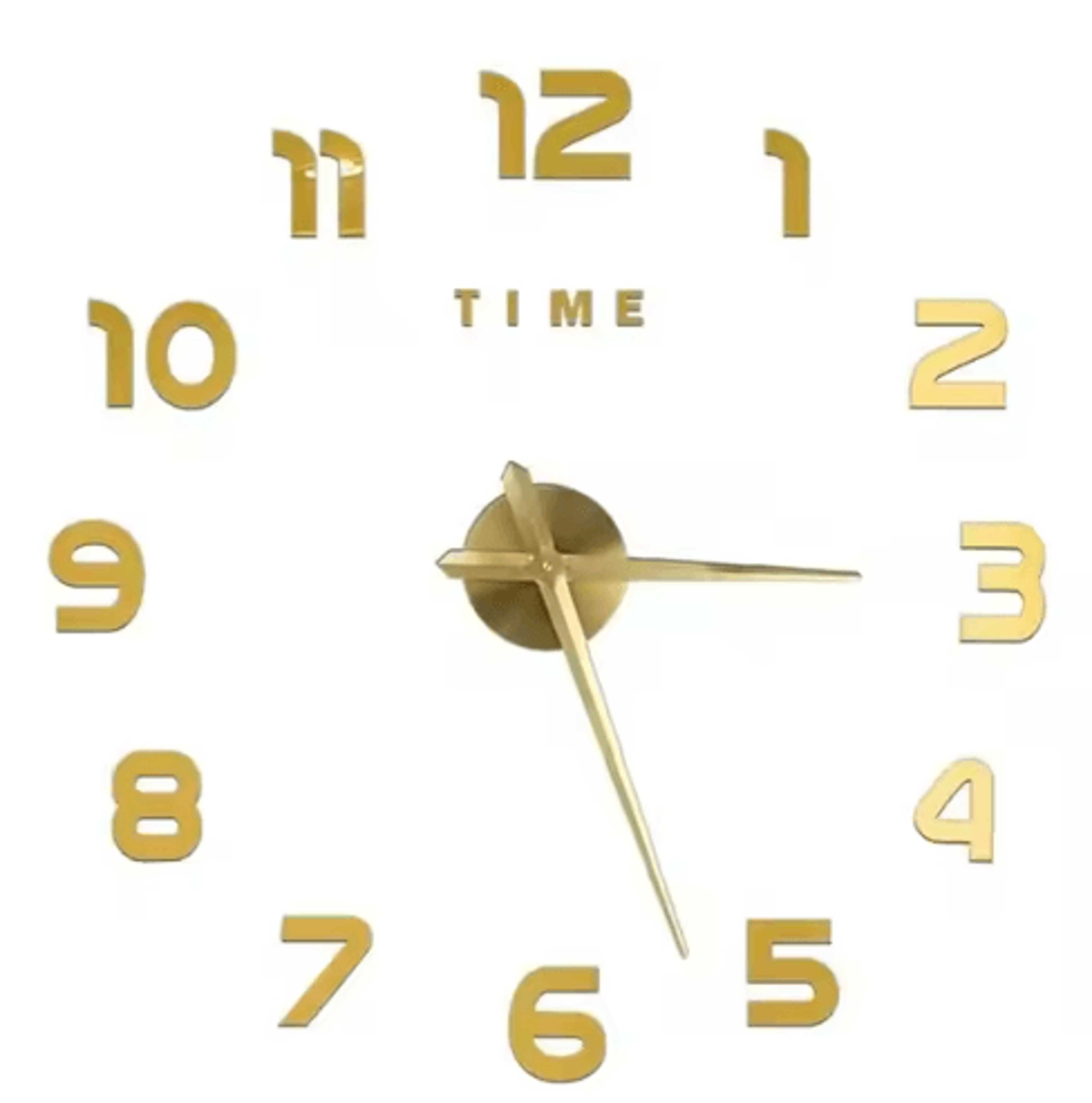 Large 3D DIY Wall Clock  Frameless Acrylic Mirror Clock For Modern Home Decor 5