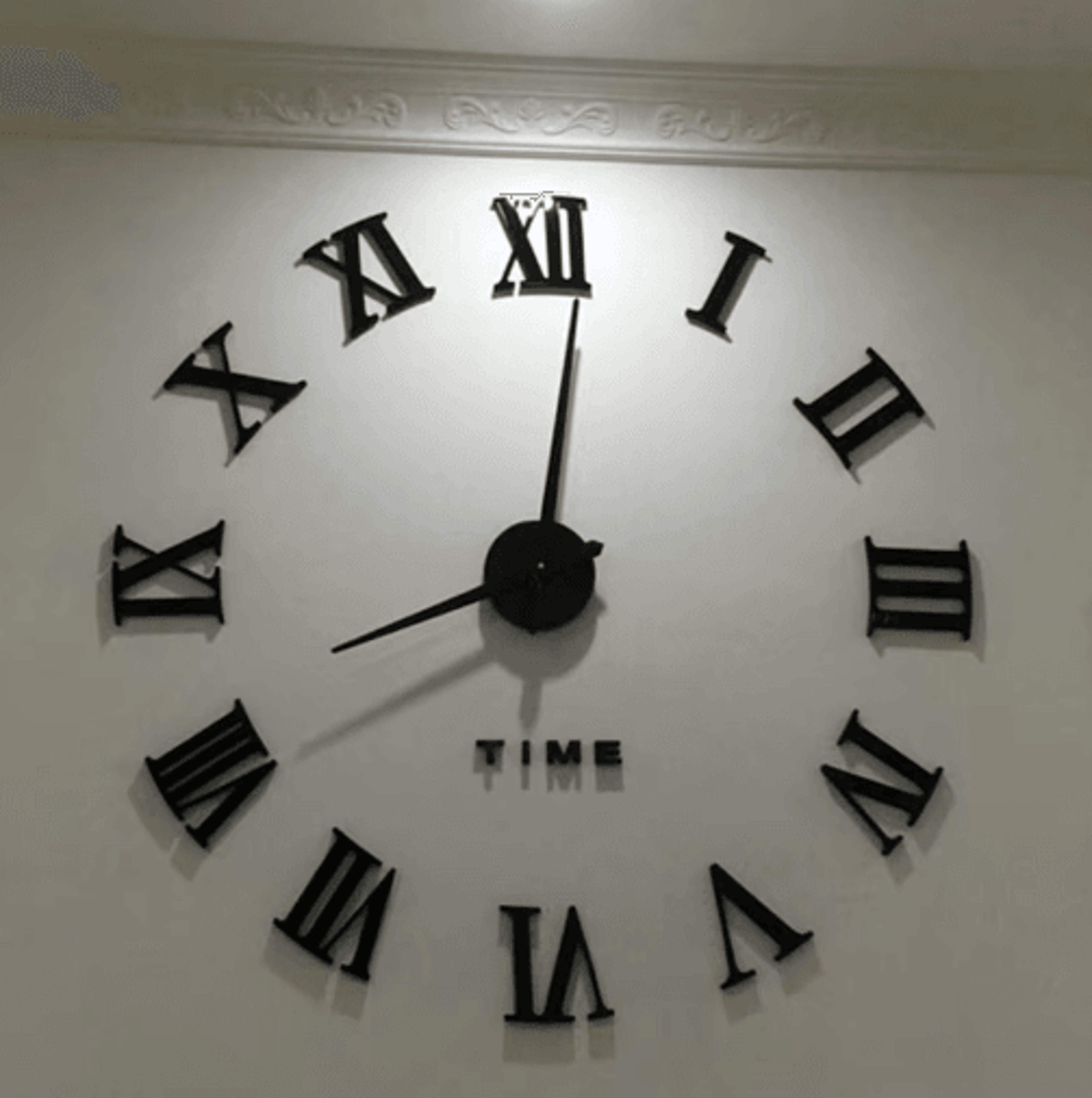Large 3D DIY Wall Clock  Frameless Acrylic Mirror Clock For Modern Home Decor 11