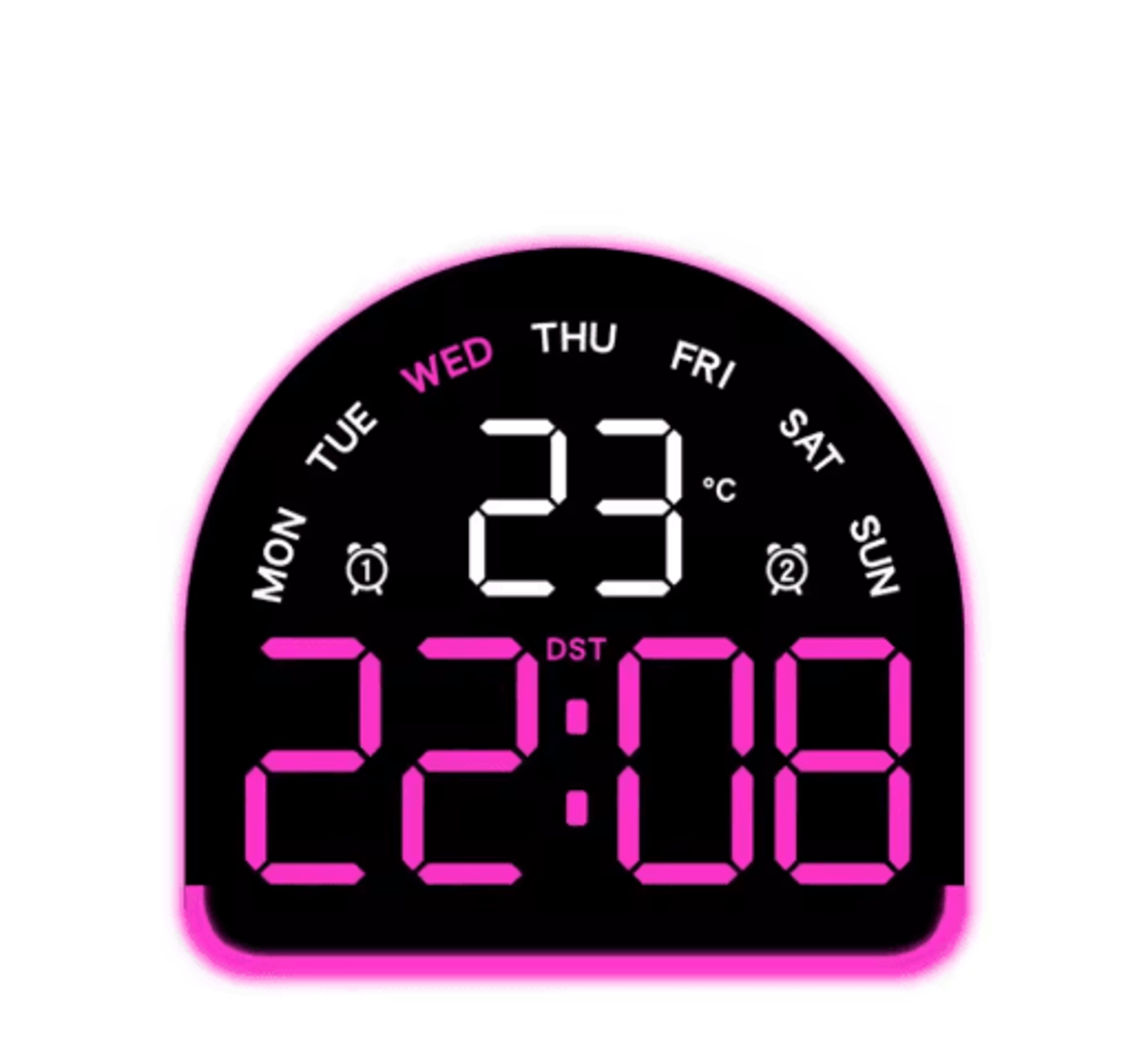 Multifunctional LED Alarm Clock  Ambient Light  Temperature Display With Auto Dimming 4