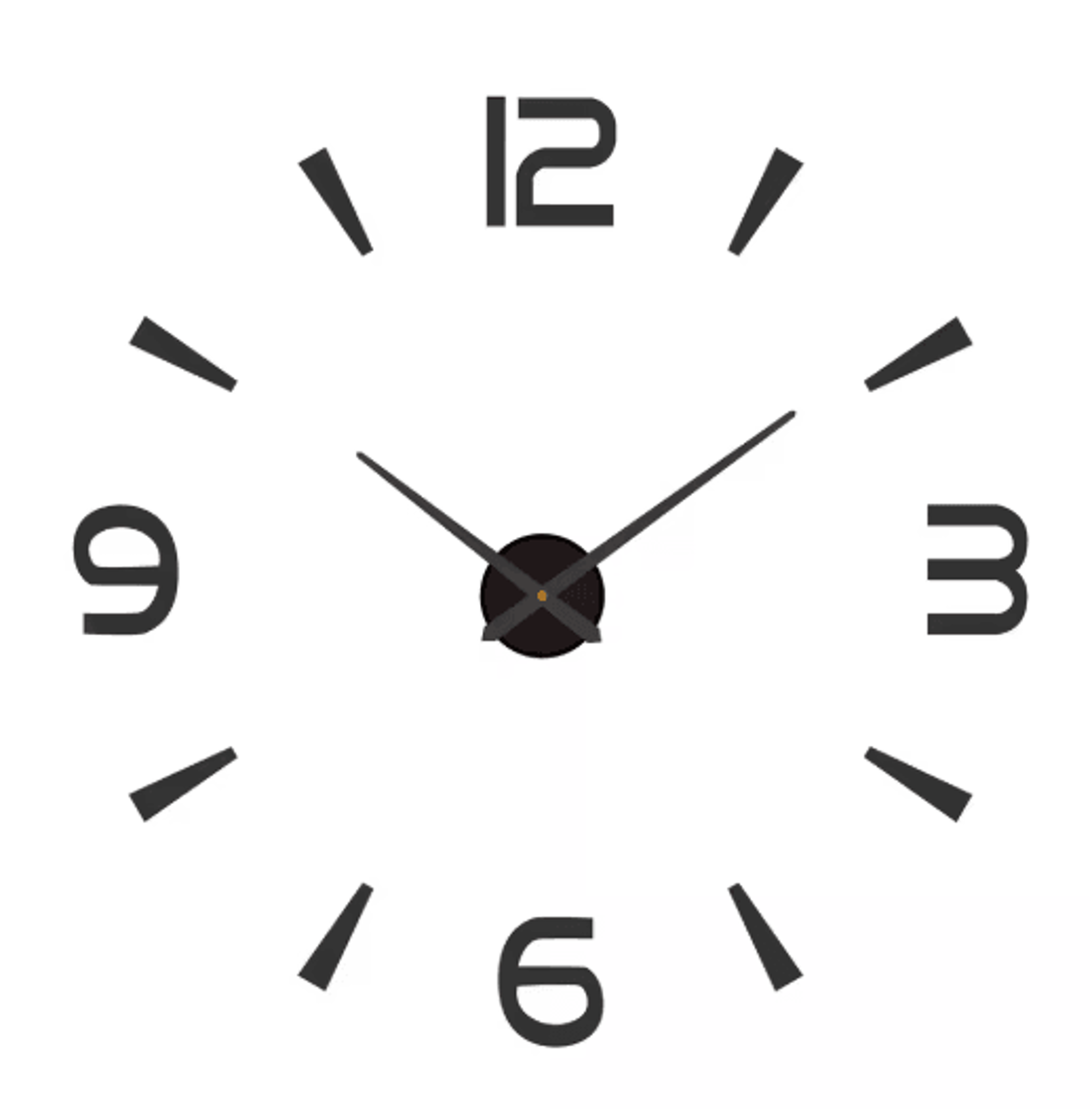 Large Roman Numeral Mirror Wall Clock  2D3D DIY Acrylic Quartz Clock 8