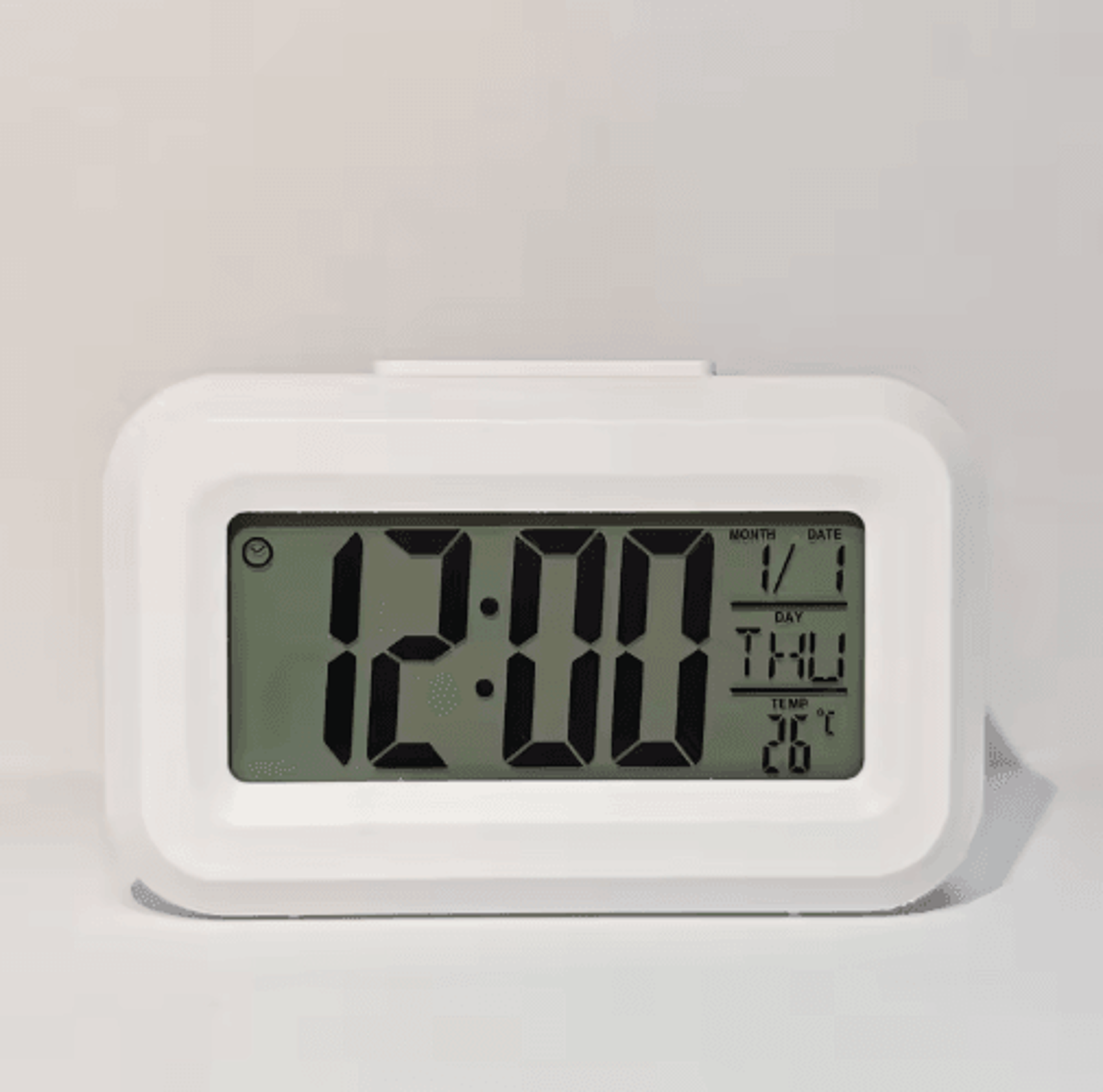 Mini Digital Snooze Alarm Clock  Temperature Date  Week Bedside Display 3