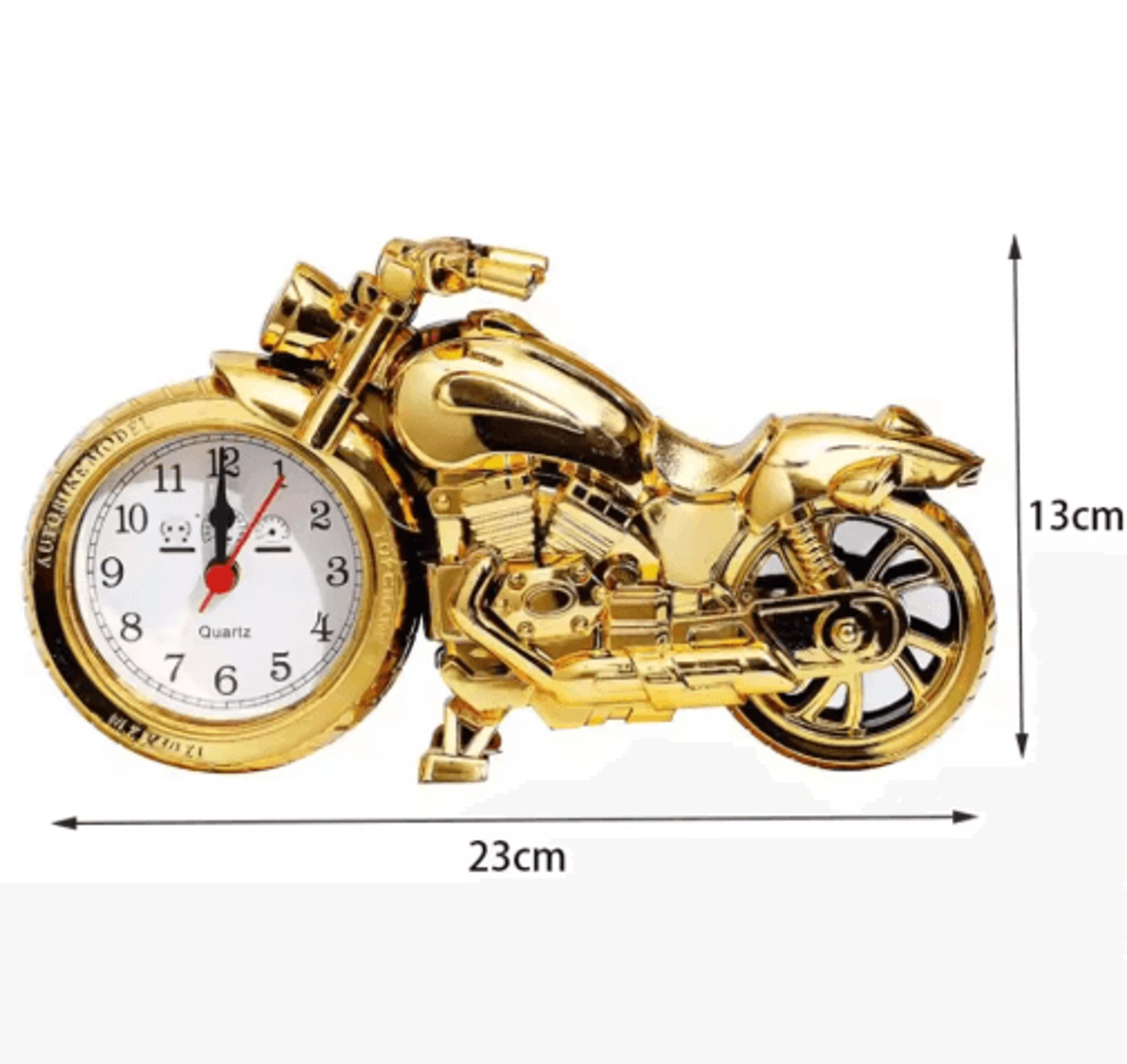 Creative Motorcycle Alarm Clock  Modern Arabic Numeral Desk Clock  Decorative Ornament 5