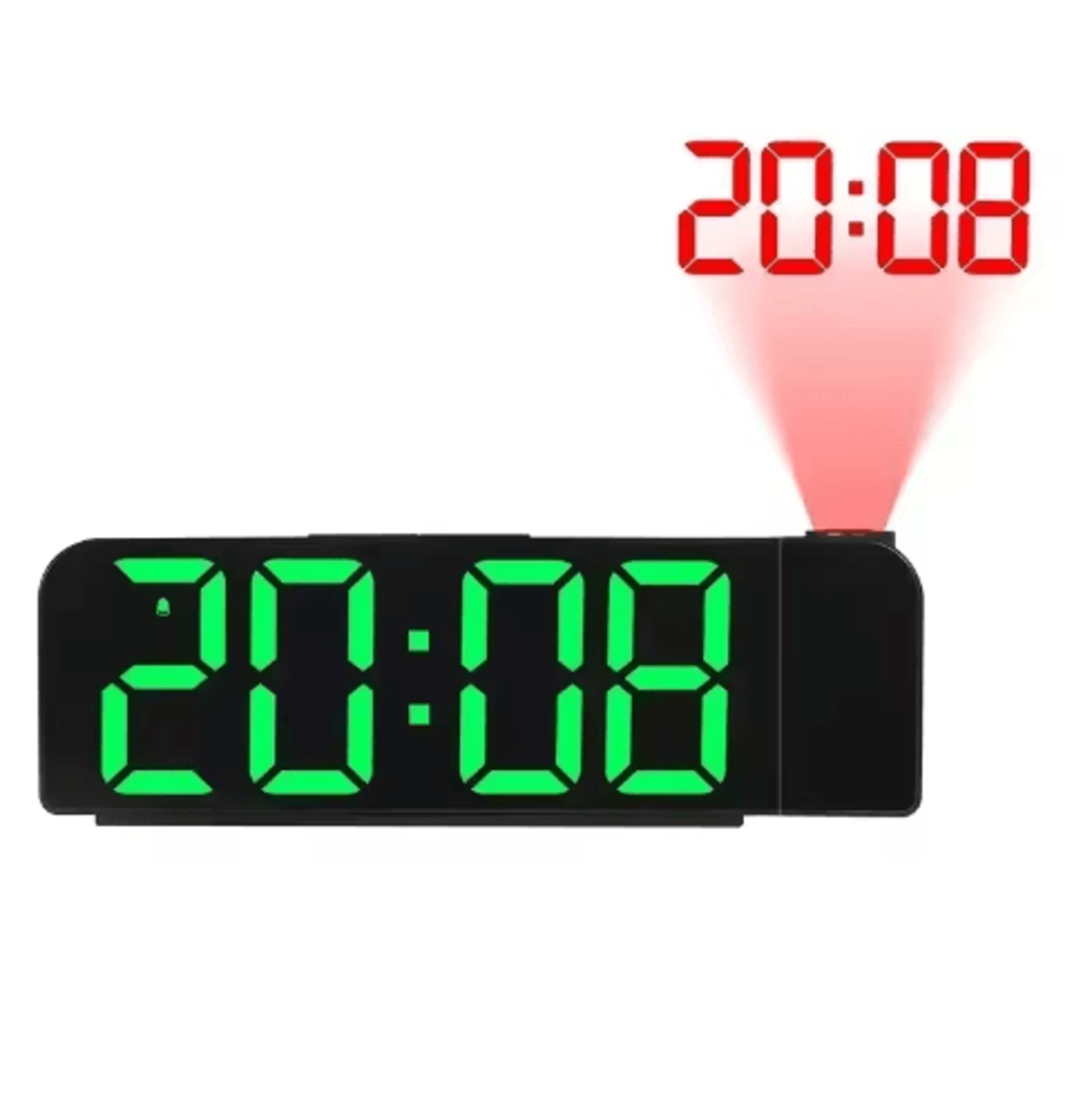 USB Projection Alarm Clock  LED Digital Clock With Temperature Date  Memory 3