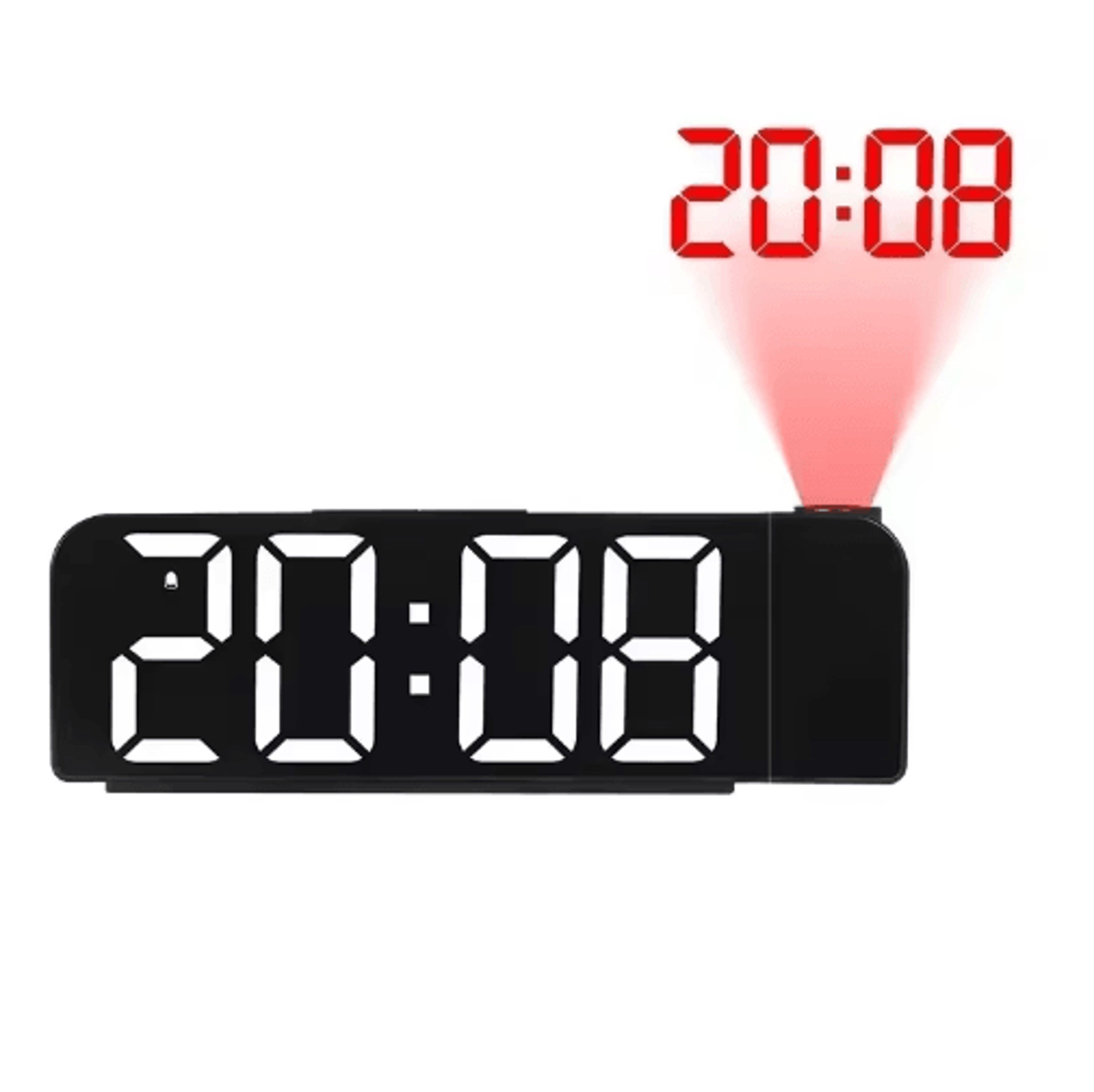 USB Projection Alarm Clock  LED Digital Clock With Temperature Date  Memory 1