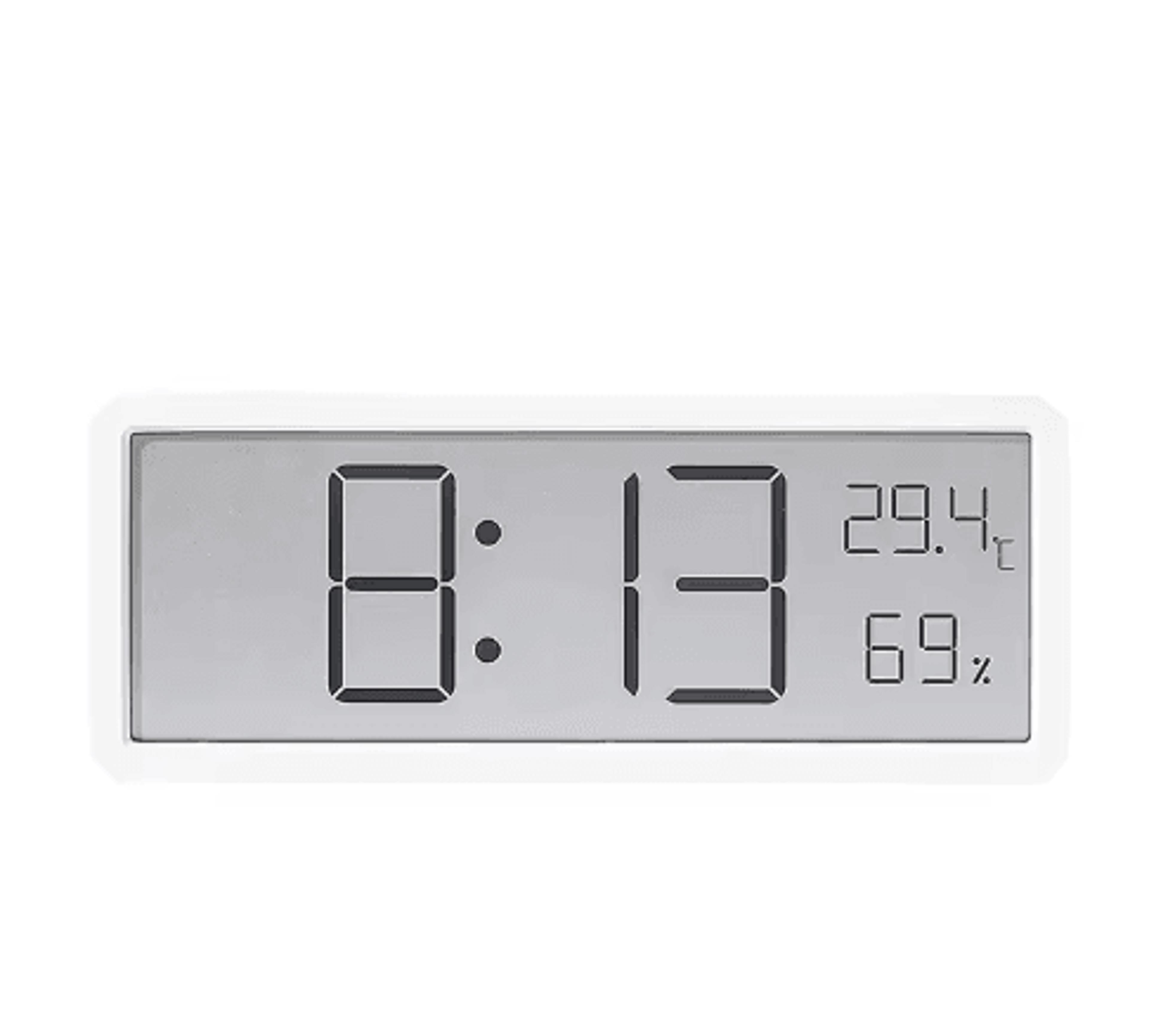 LCD Digital Wall  Desk Clock  Temperature And Humidity Display 1