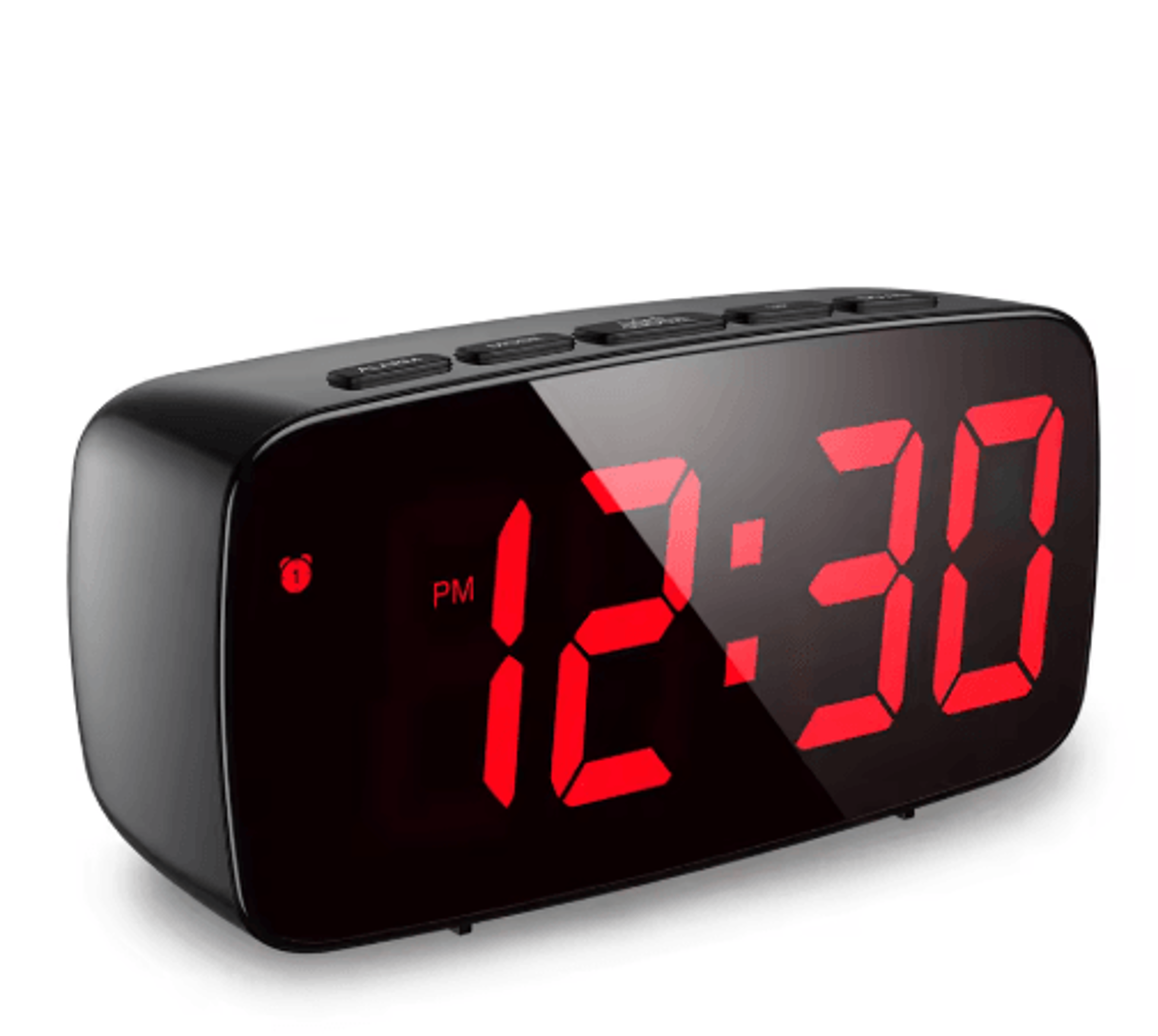 LED Digital Desktop Alarm Clock  Voice Control Snooze  Temperature Display 1