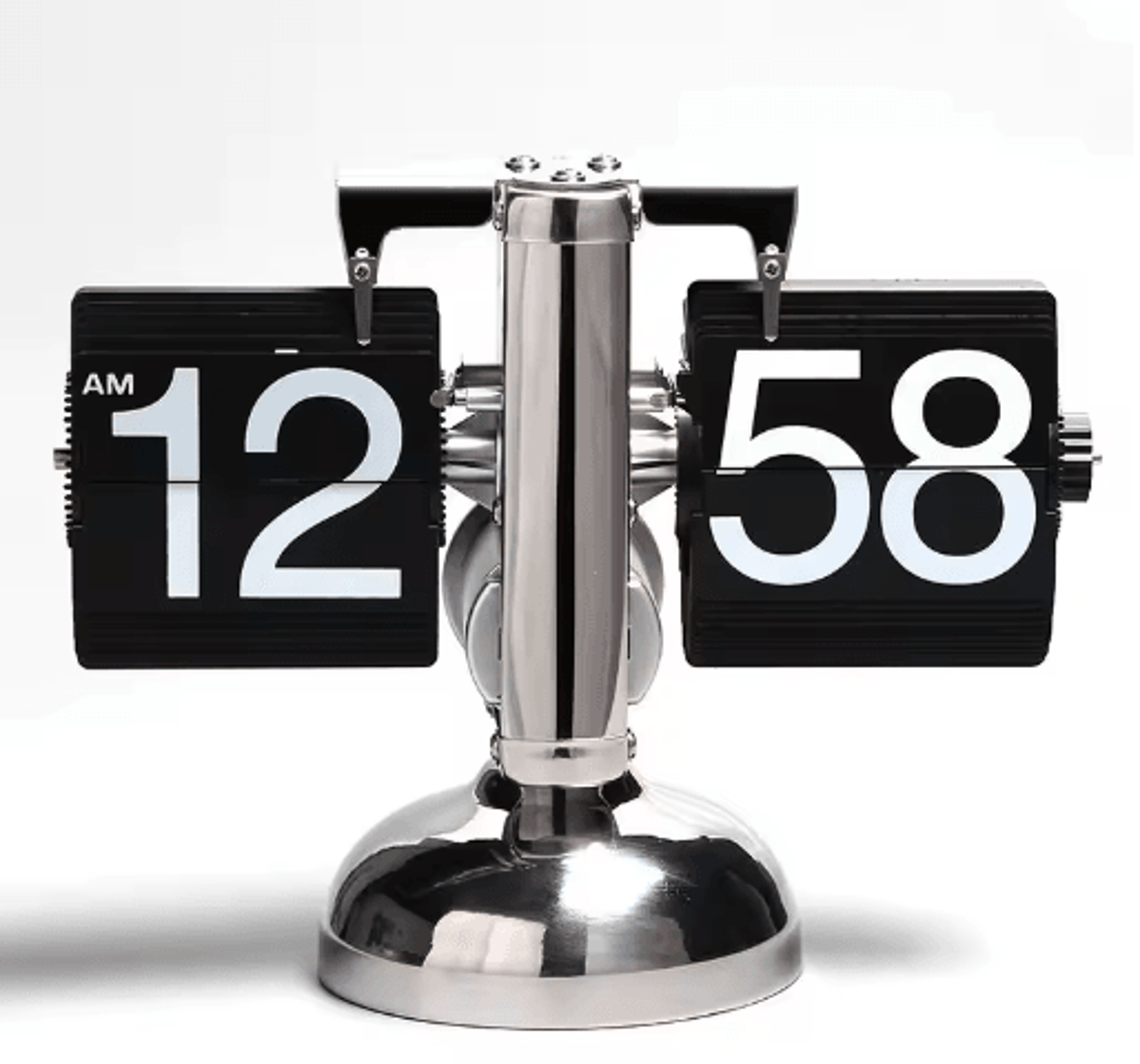 Vintage Flip Page Clock  Automatic Quartz Desktop Timepiece For Retro Decor 20