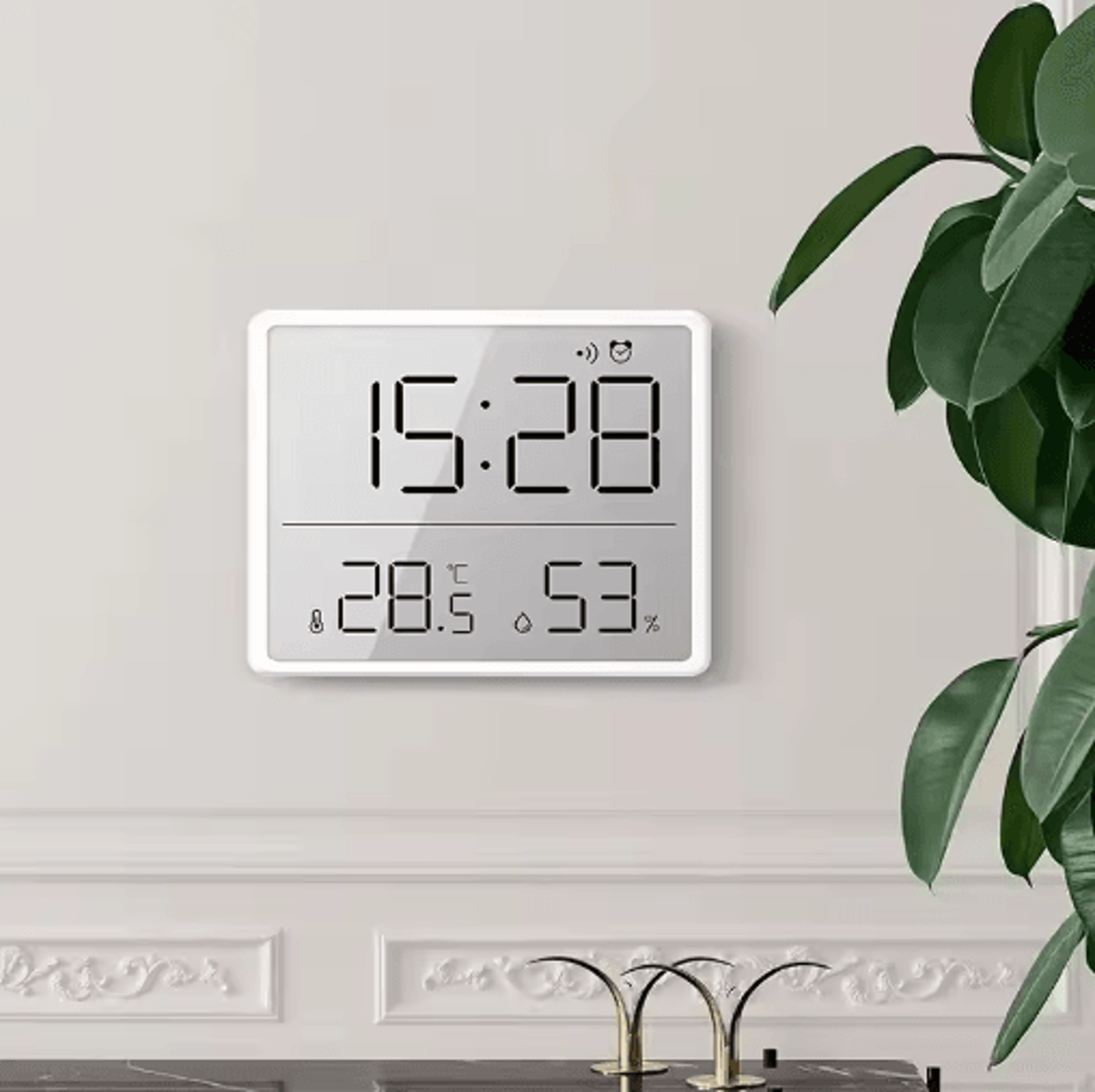 3in1 Digital Clock  Temperature Humidity  Alarm Display 6